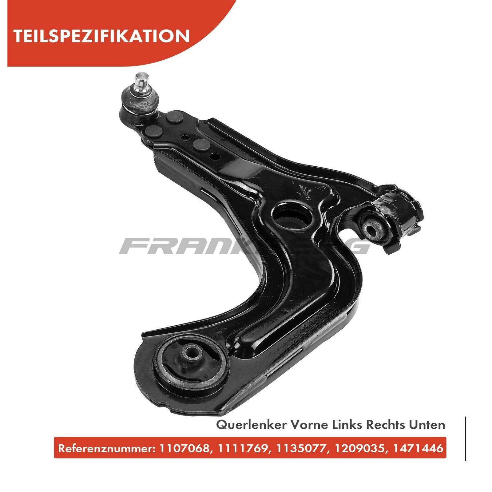 Control/Trailing Arm, wheel suspension