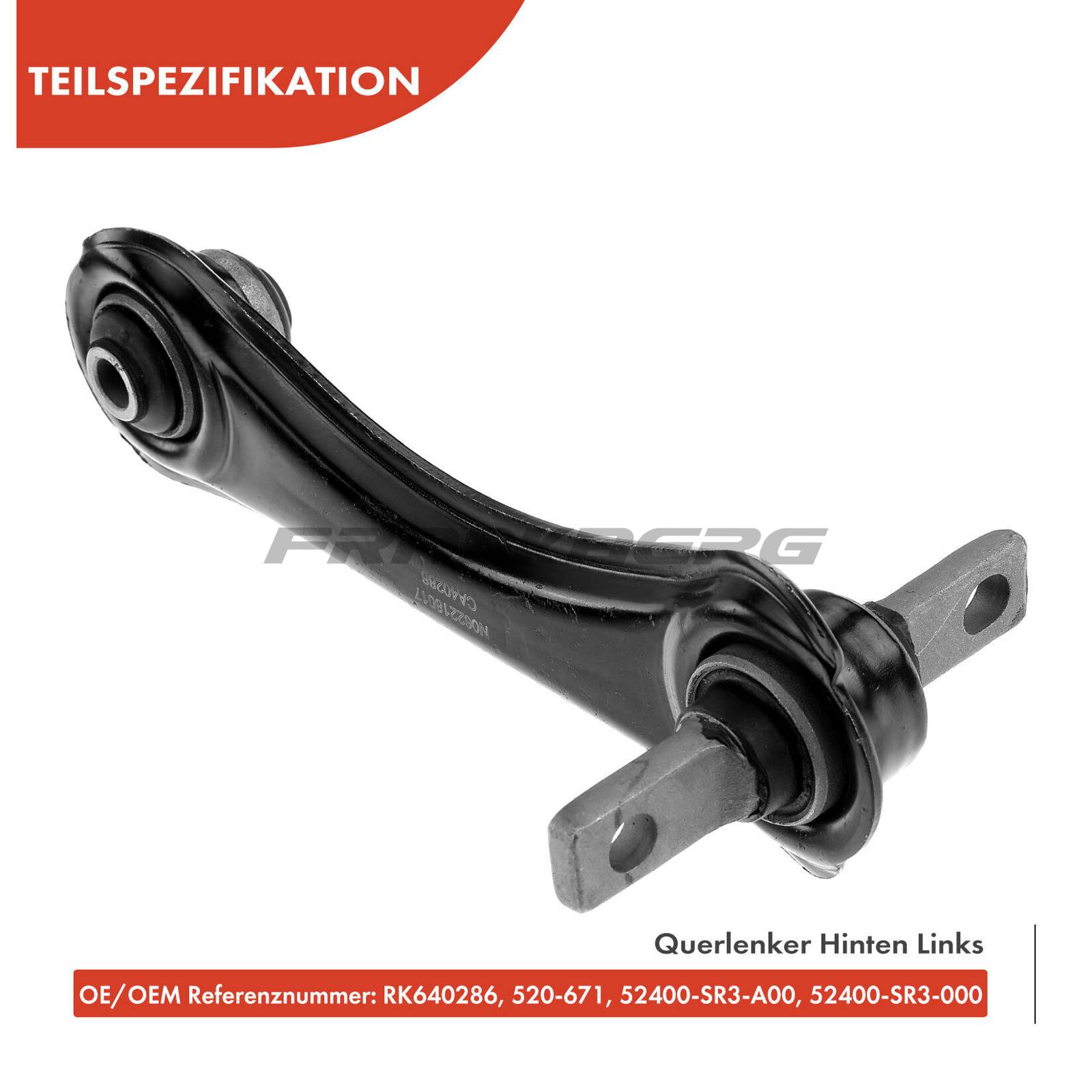 Control/Trailing Arm, wheel suspension