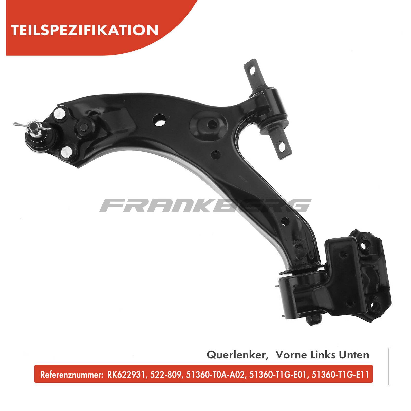 Control/Trailing Arm, wheel suspension
