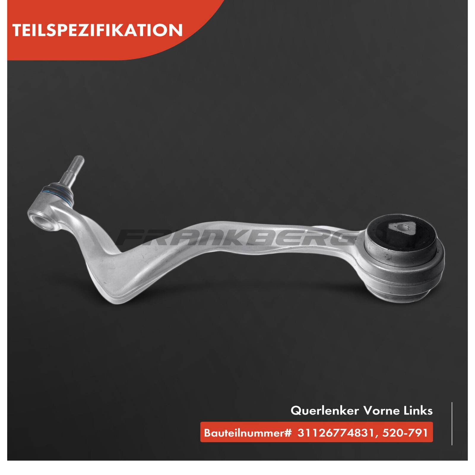 Control/Trailing Arm, wheel suspension