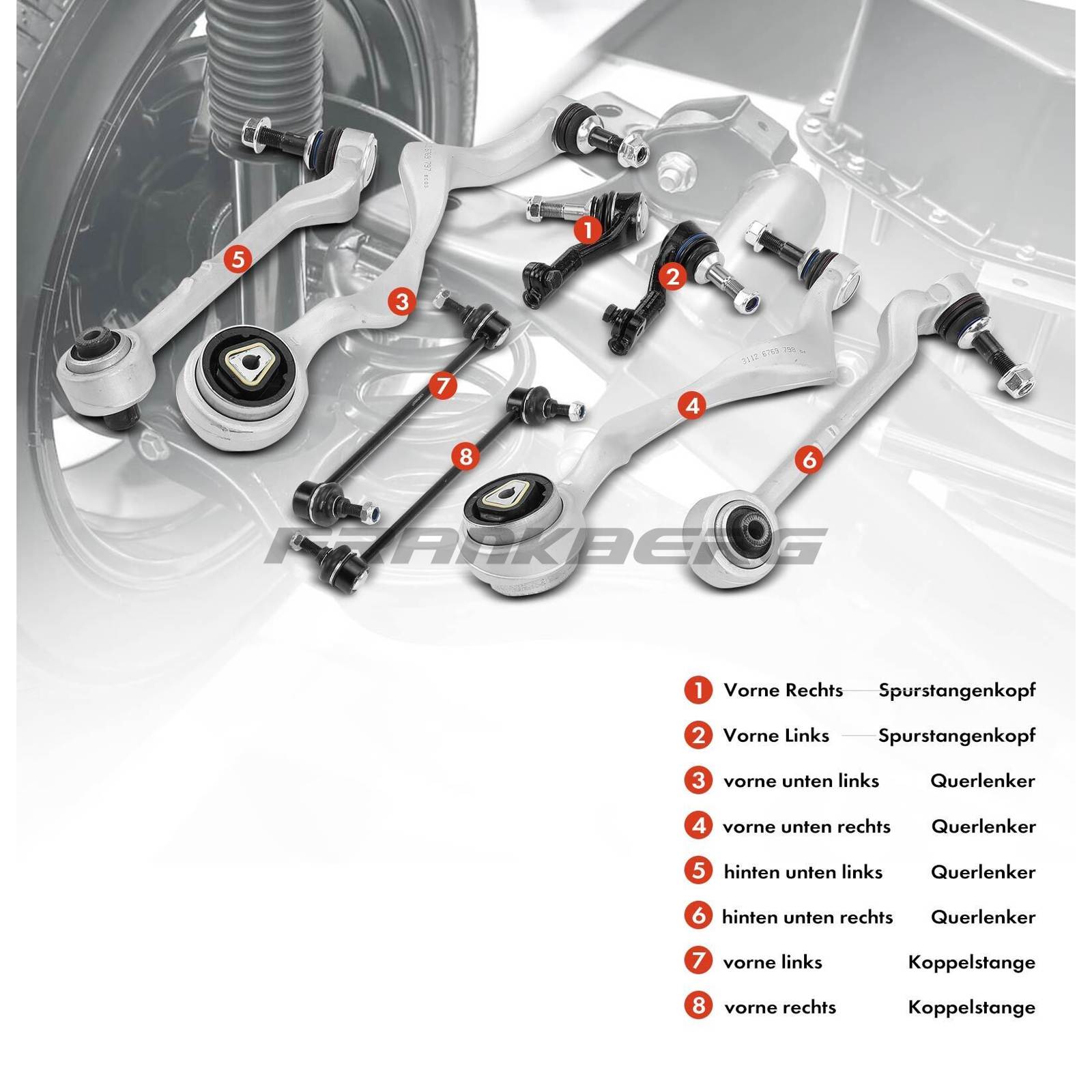 Control/Trailing Arm, wheel suspension (5481FB0006735)
