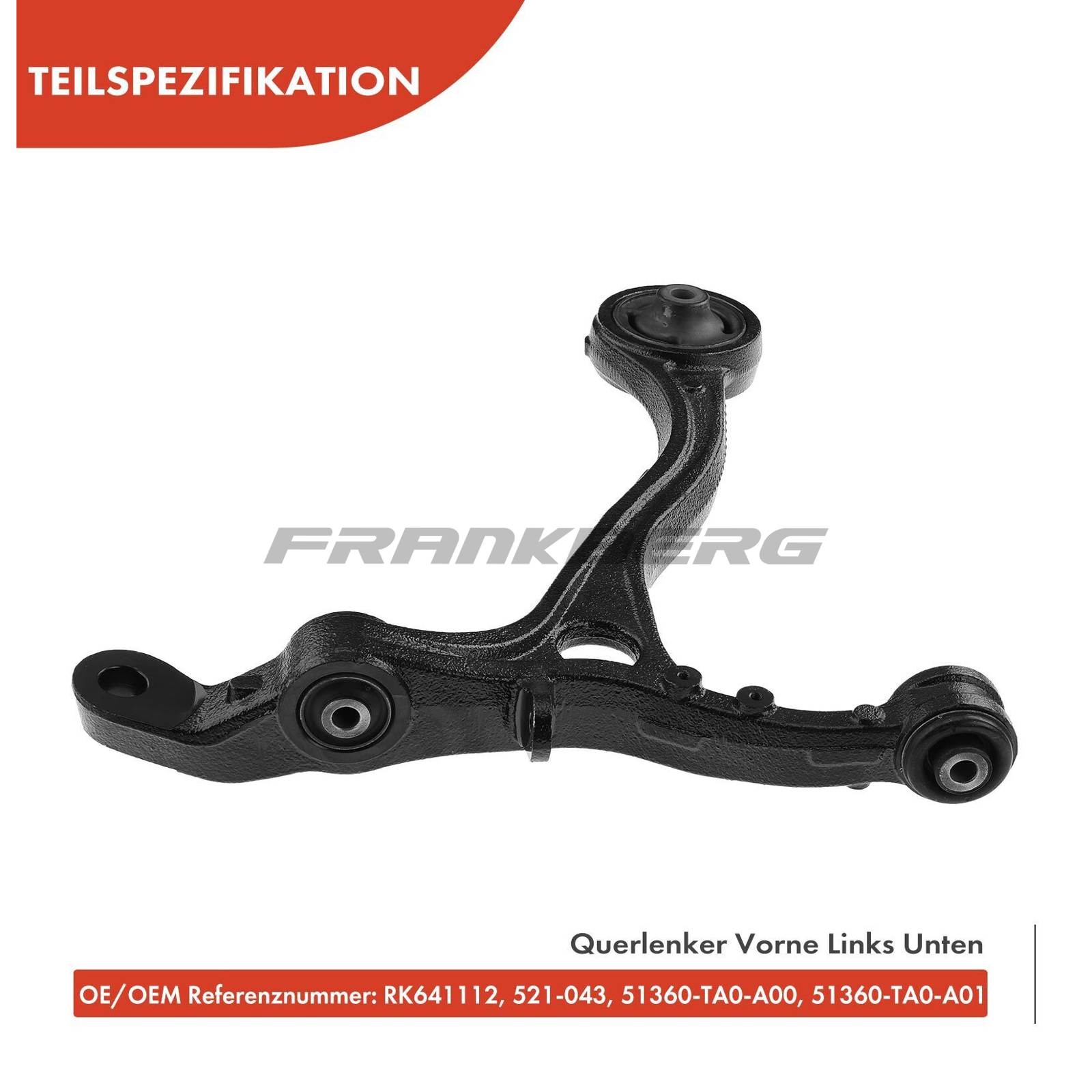 Control/Trailing Arm, wheel suspension