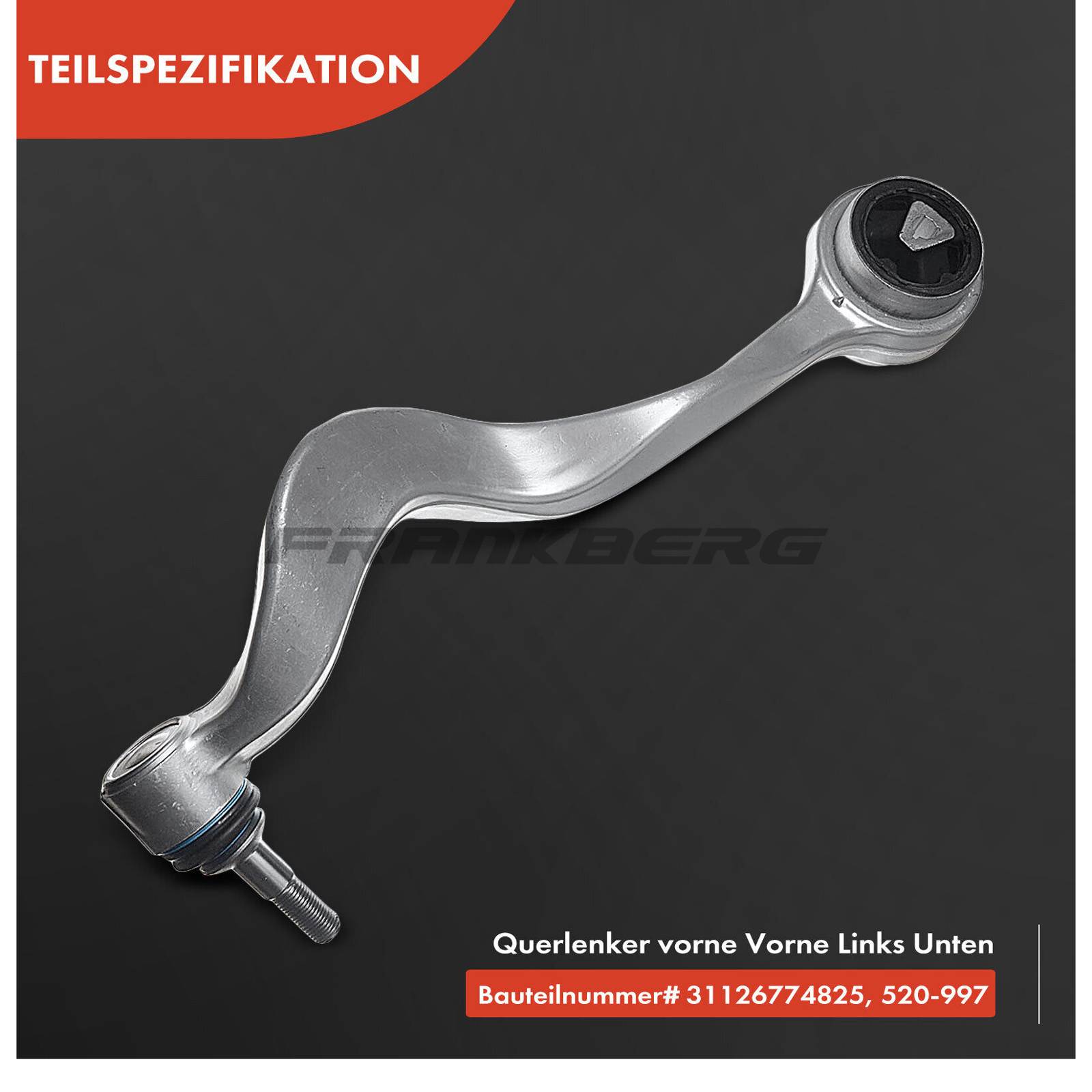 Control/Trailing Arm, wheel suspension