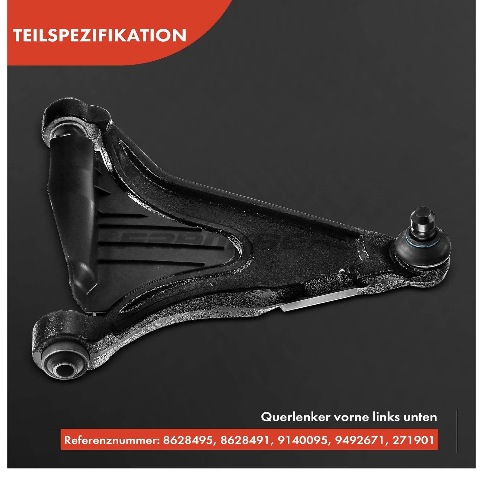 Control/Trailing Arm, wheel suspension