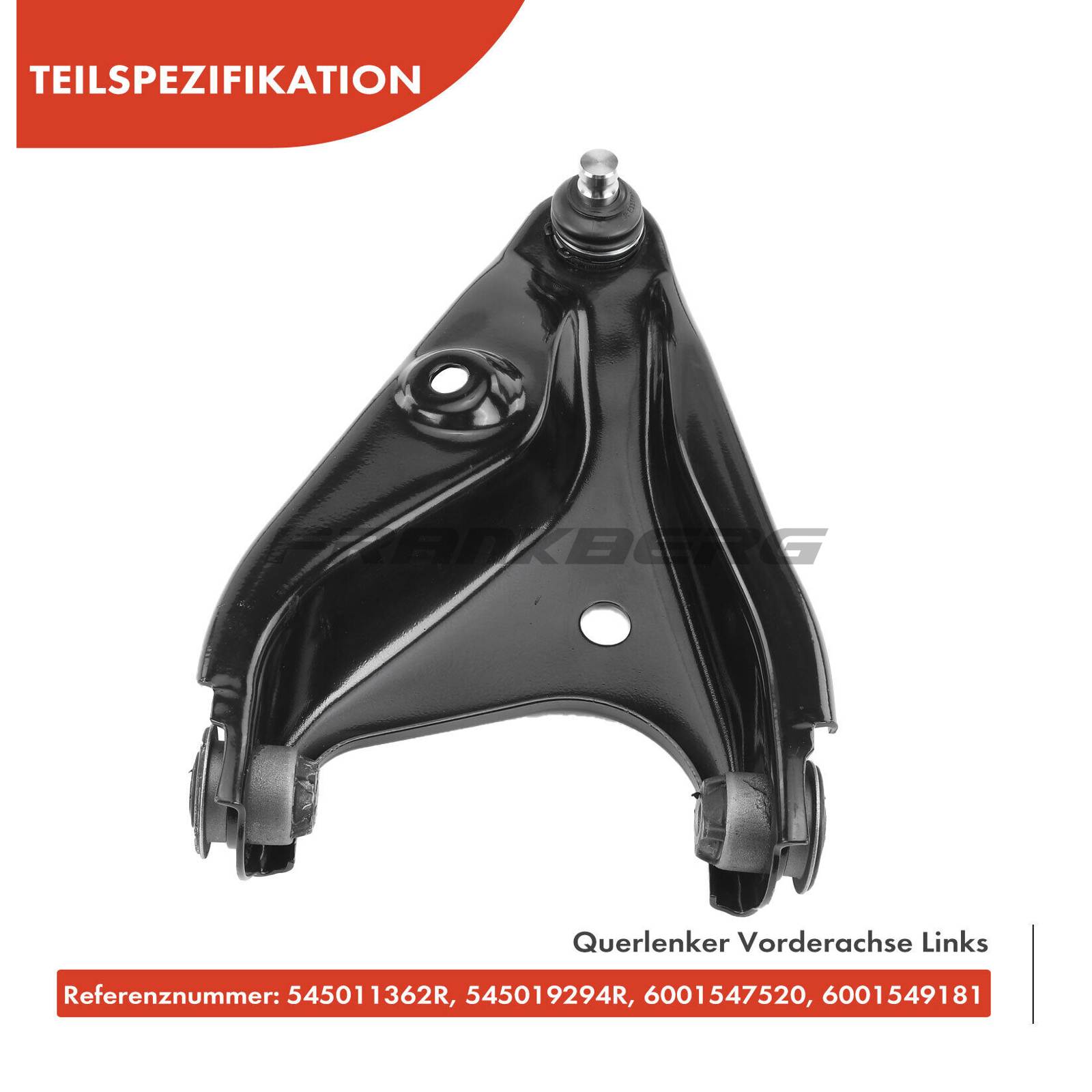 Control/Trailing Arm, wheel suspension