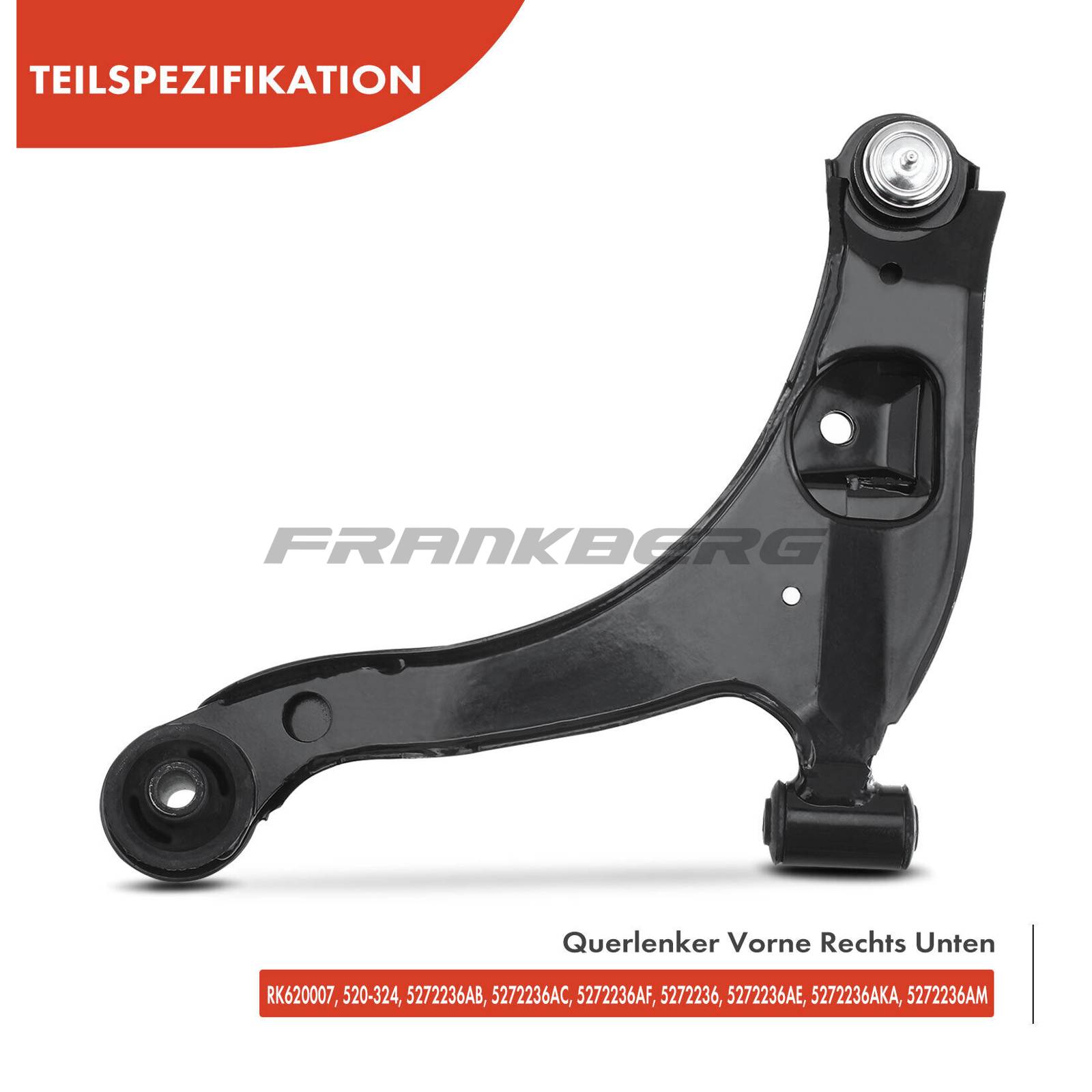 Control/Trailing Arm, wheel suspension