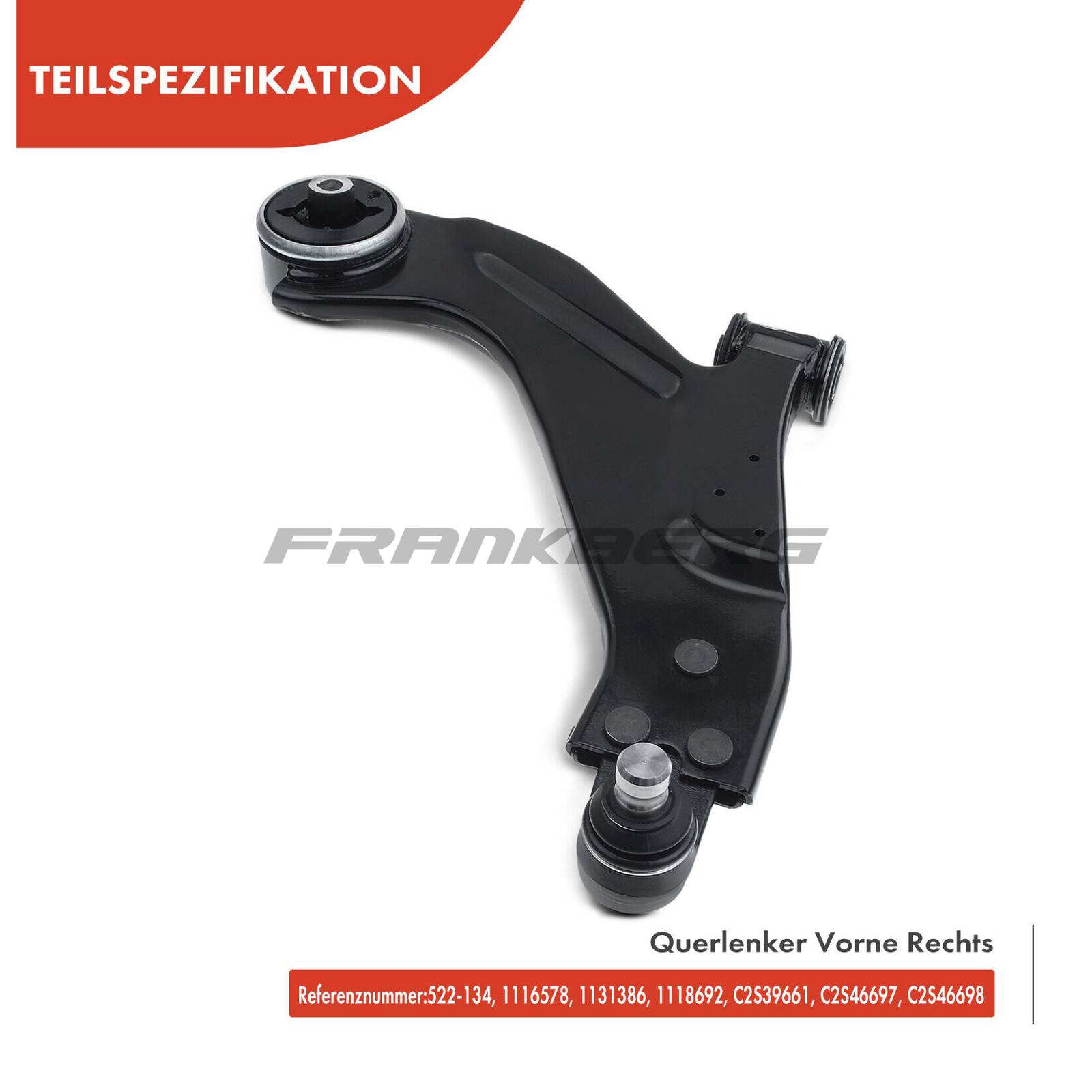 Control/Trailing Arm, wheel suspension