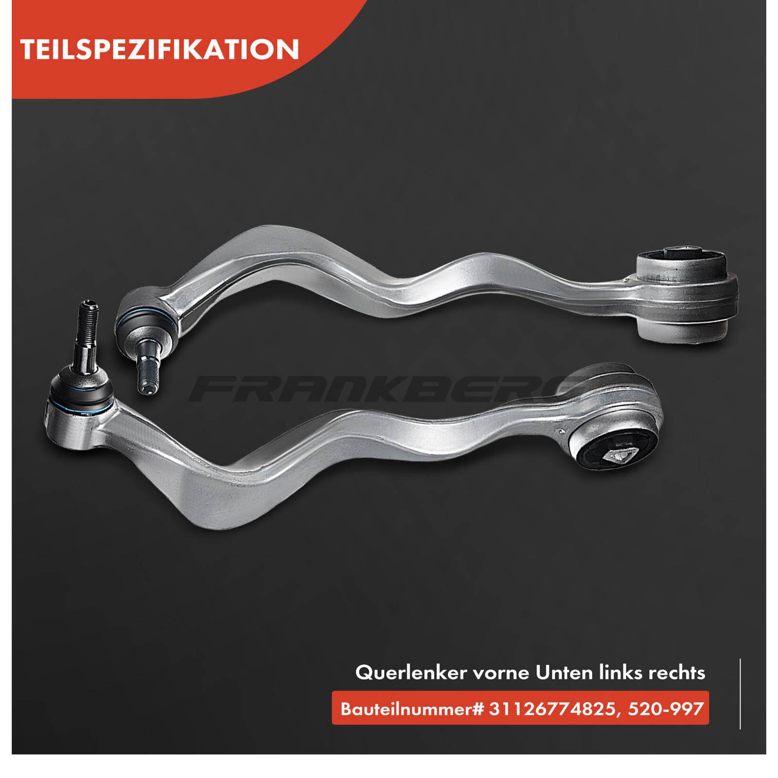 Control/Trailing Arm, wheel suspension