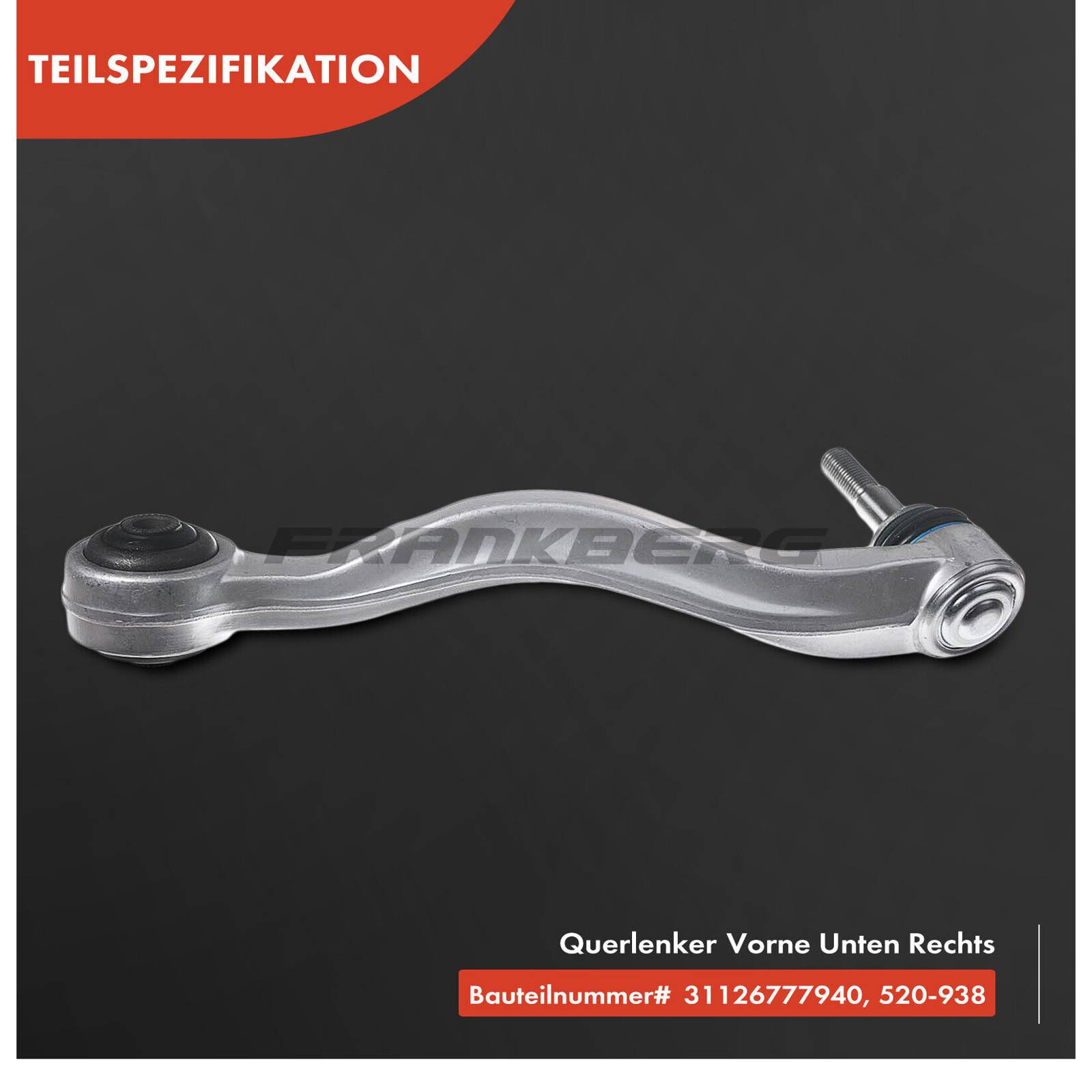 Control/Trailing Arm, wheel suspension