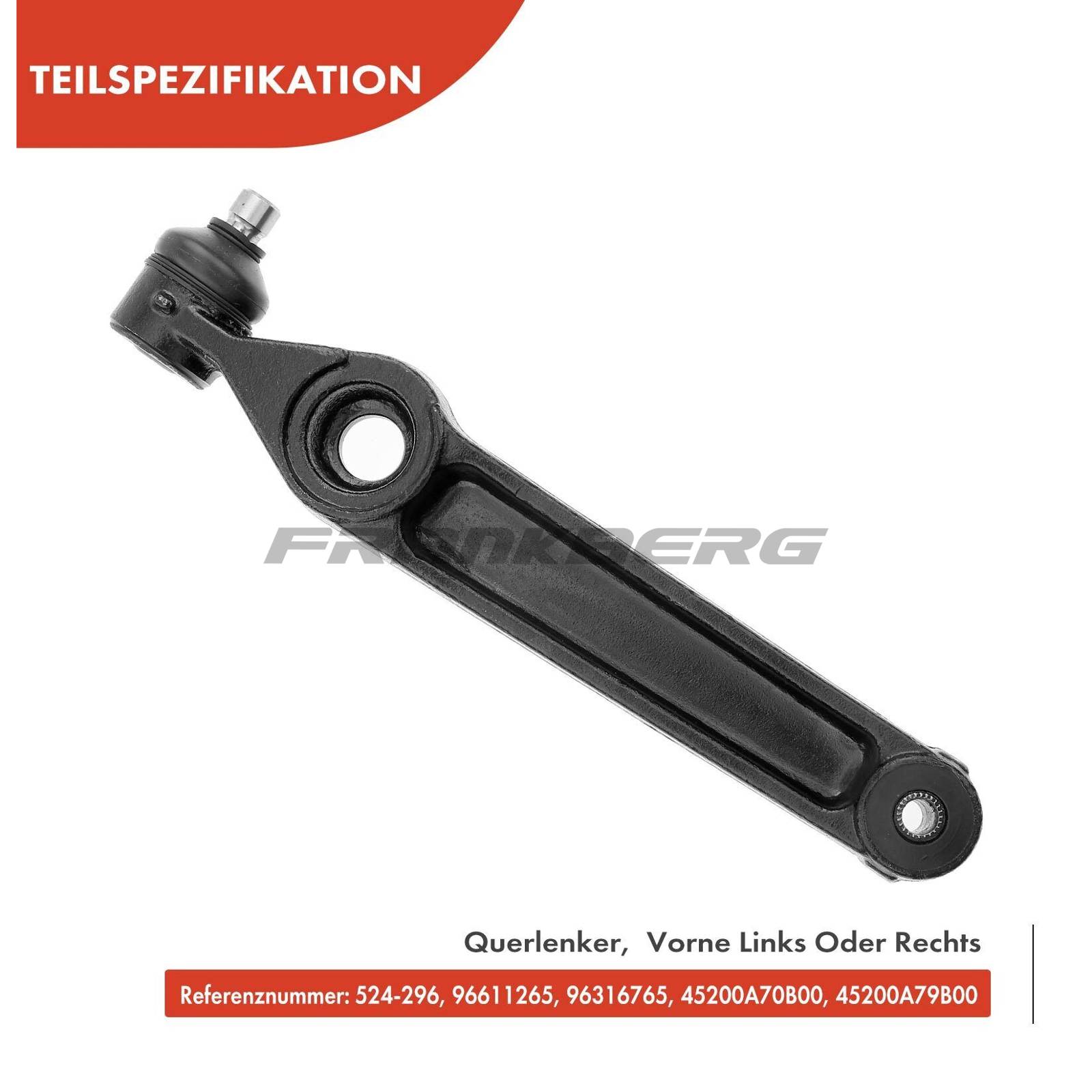 Control/Trailing Arm, wheel suspension