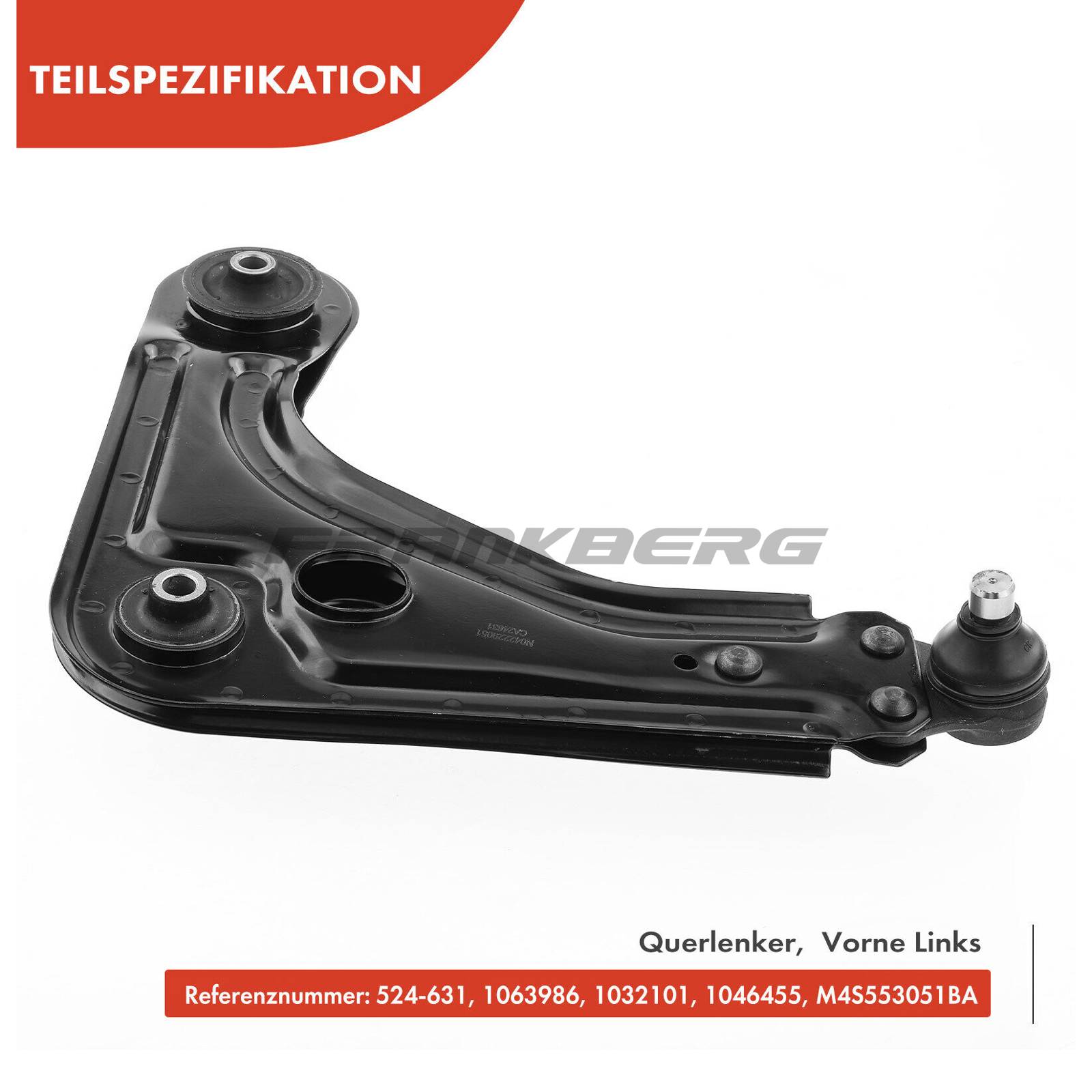 Control/Trailing Arm, wheel suspension