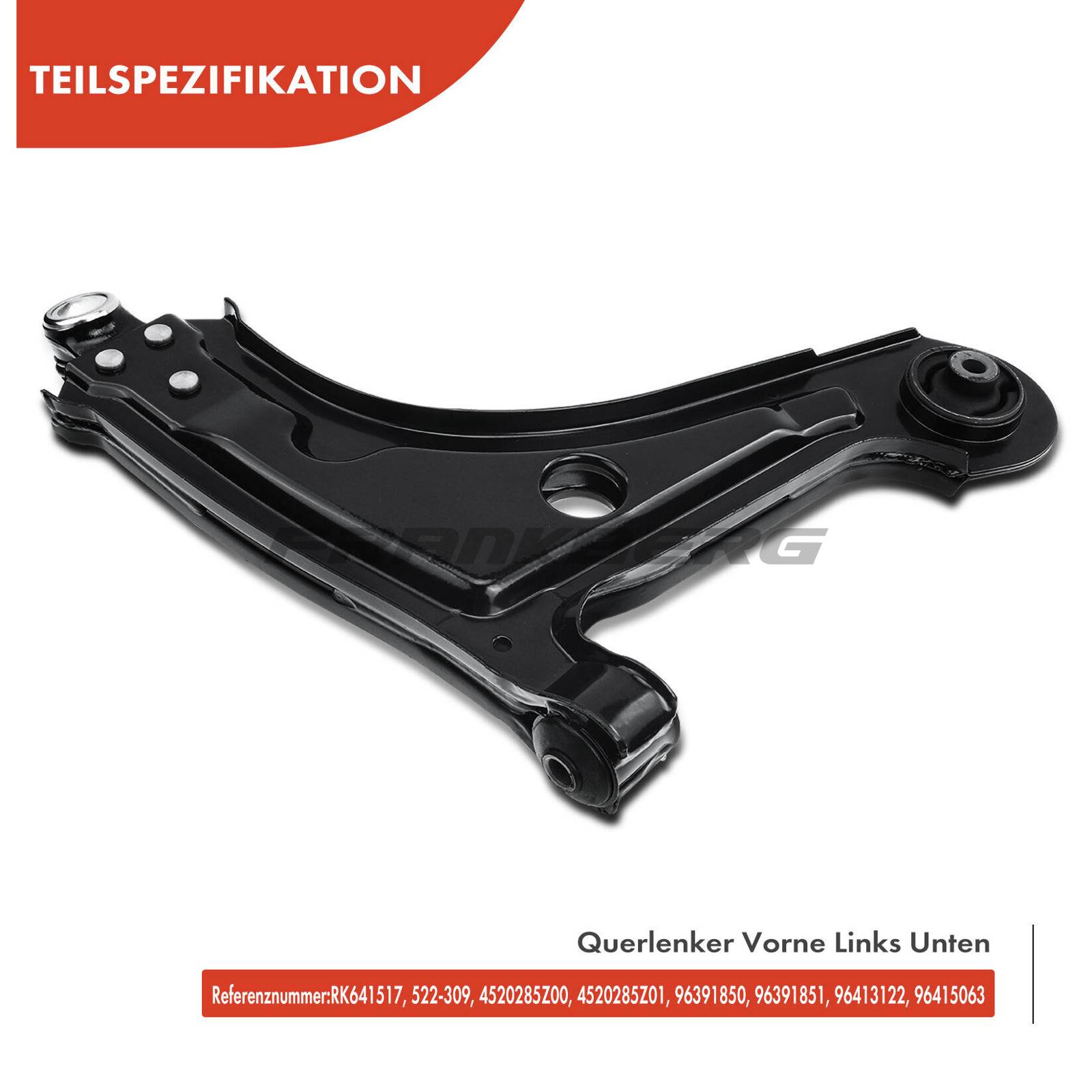Control/Trailing Arm, wheel suspension