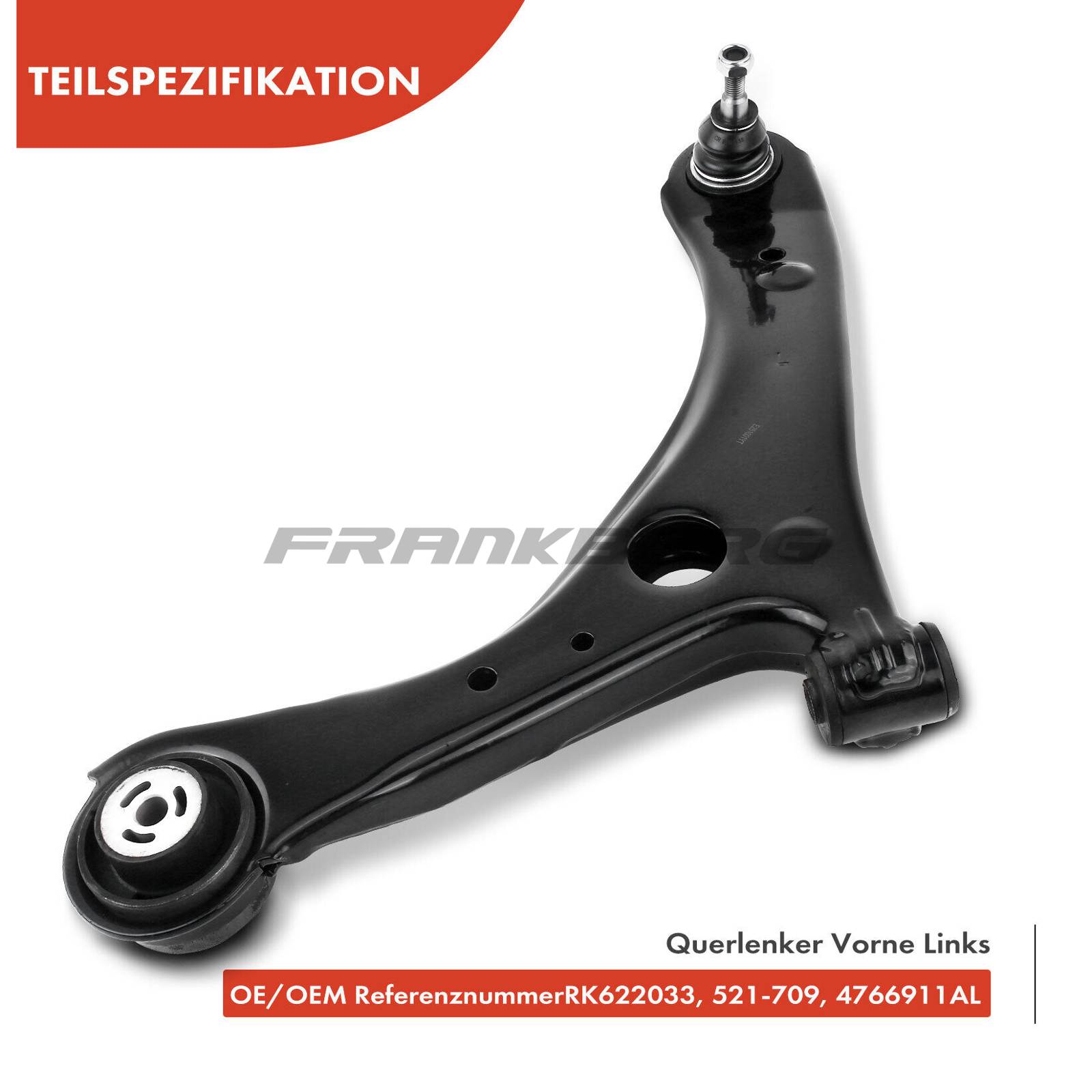 Control/Trailing Arm, wheel suspension