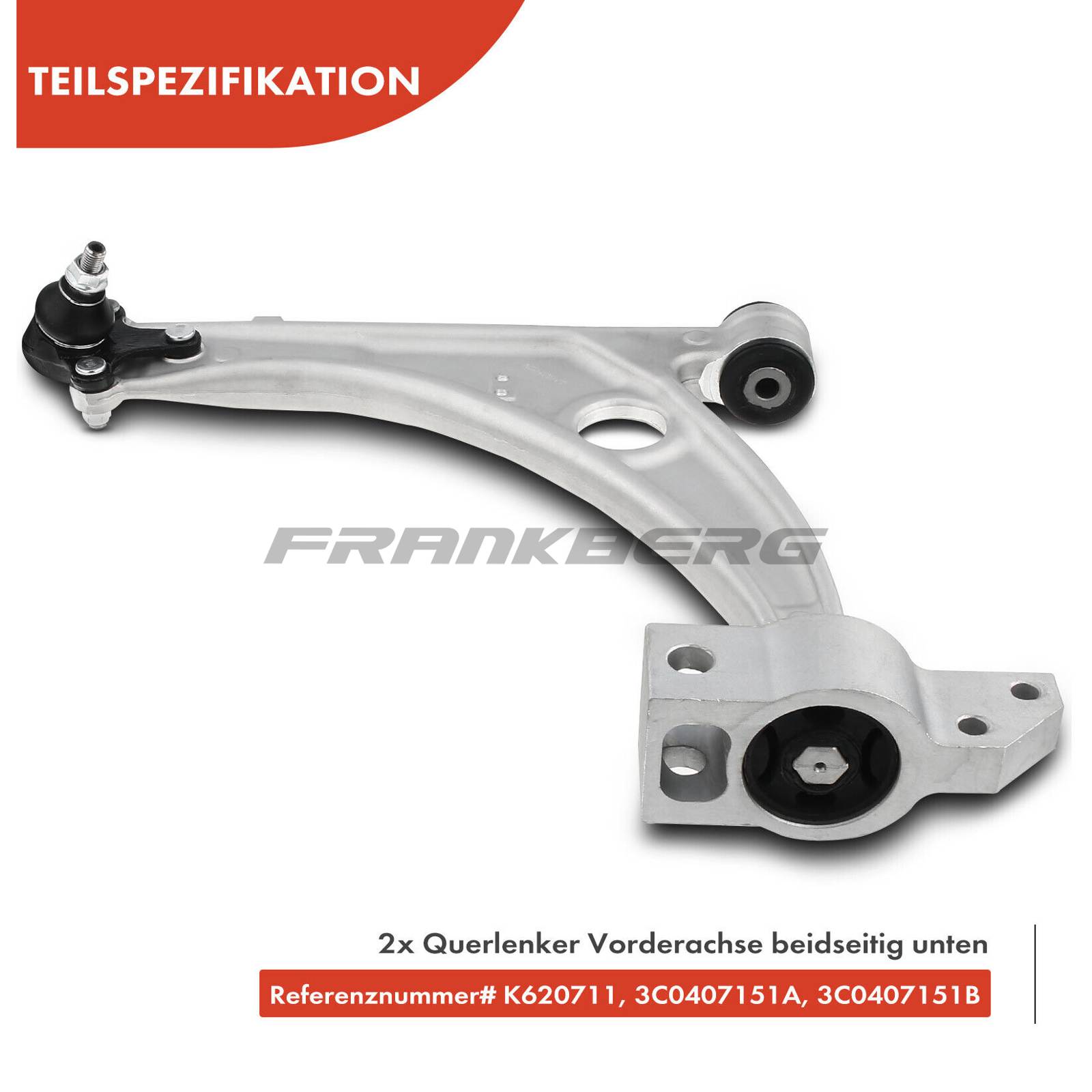 Control/Trailing Arm, wheel suspension