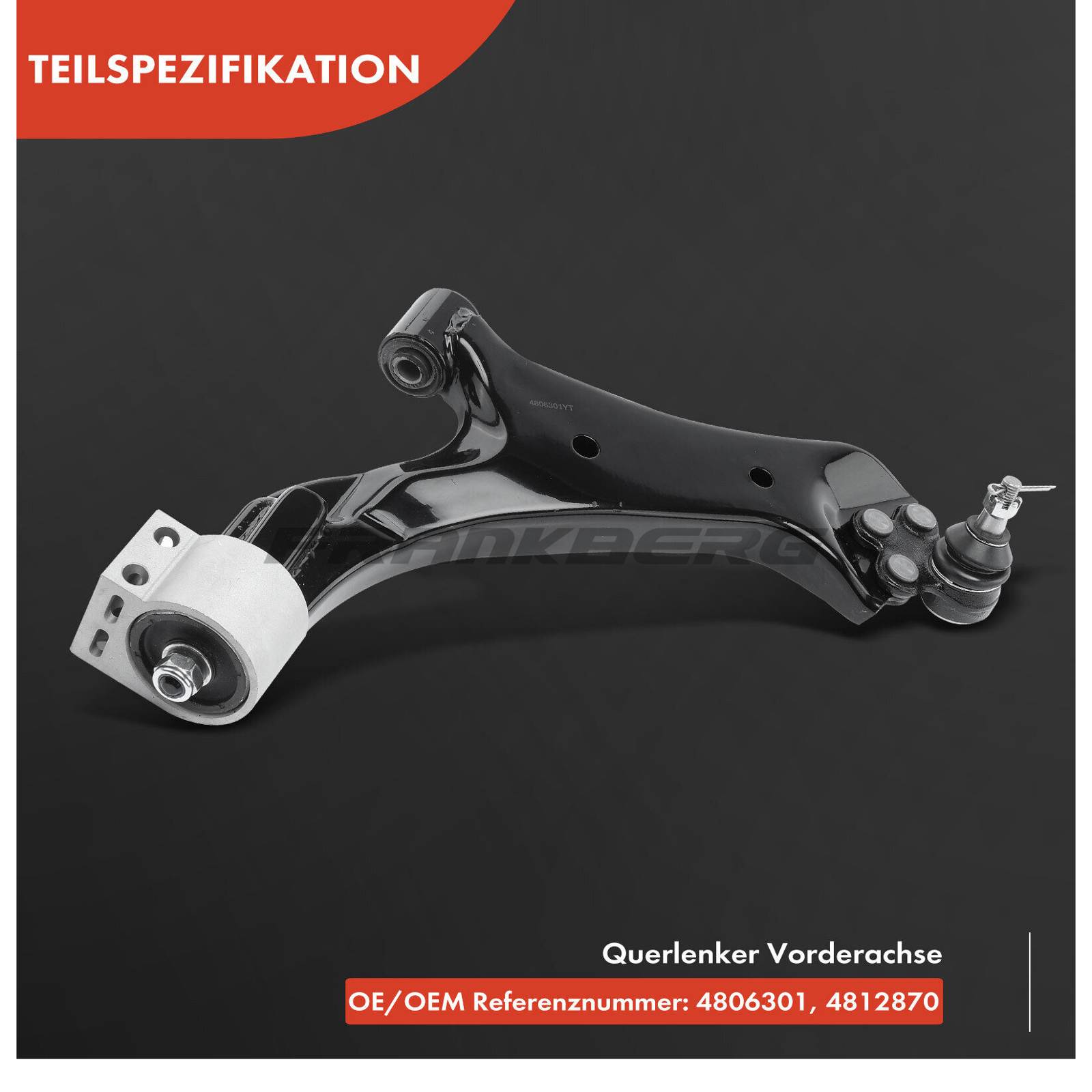 Control/Trailing Arm, wheel suspension