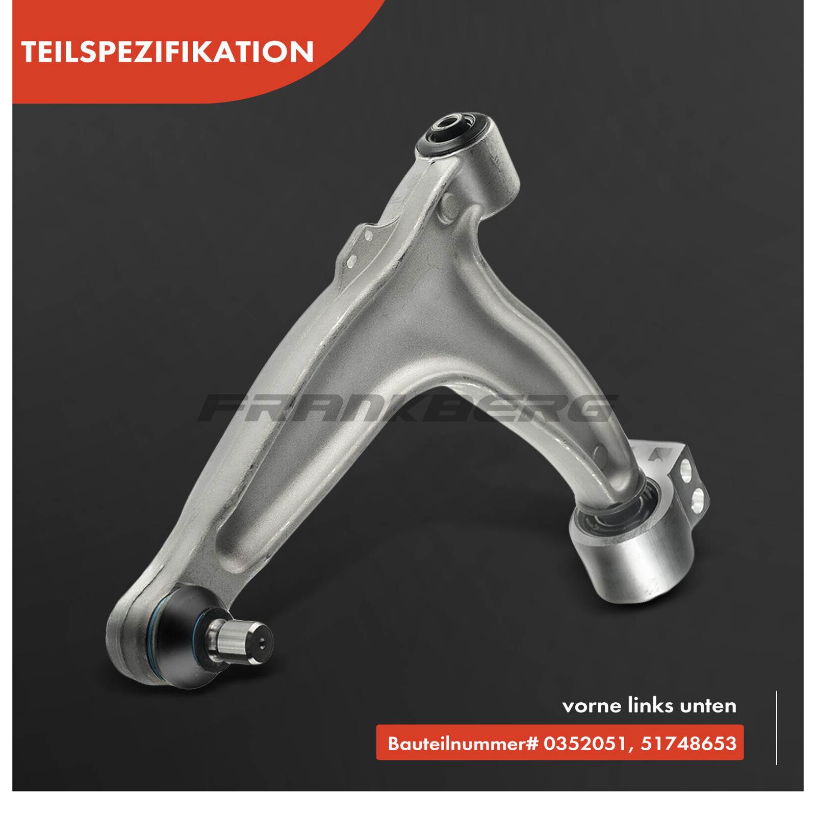 Control/Trailing Arm, wheel suspension