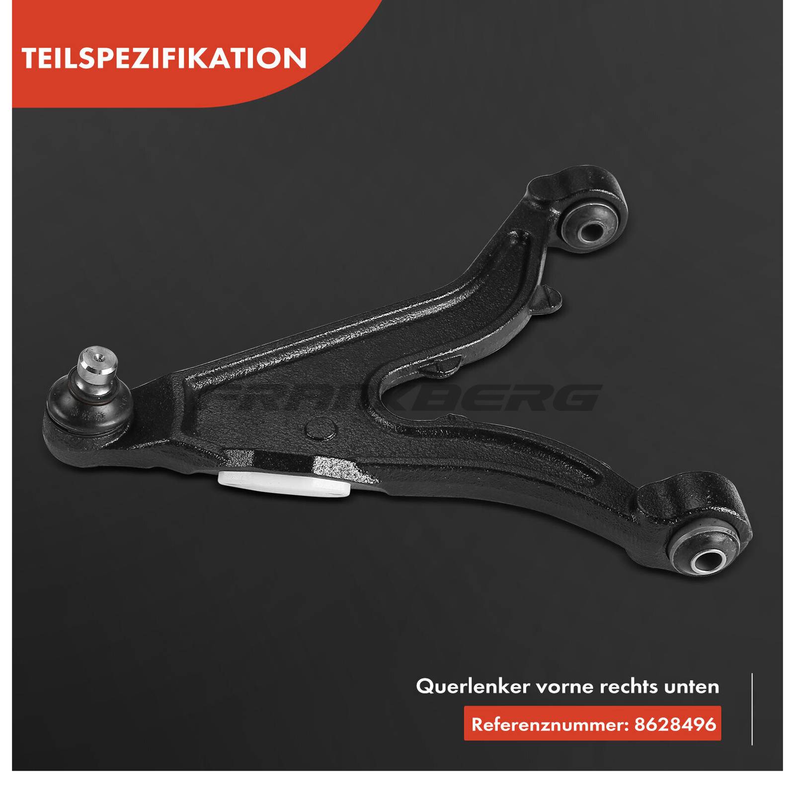 Control/Trailing Arm, wheel suspension