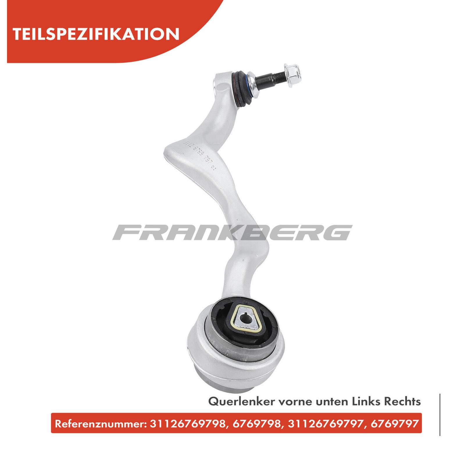 Control/Trailing Arm, wheel suspension