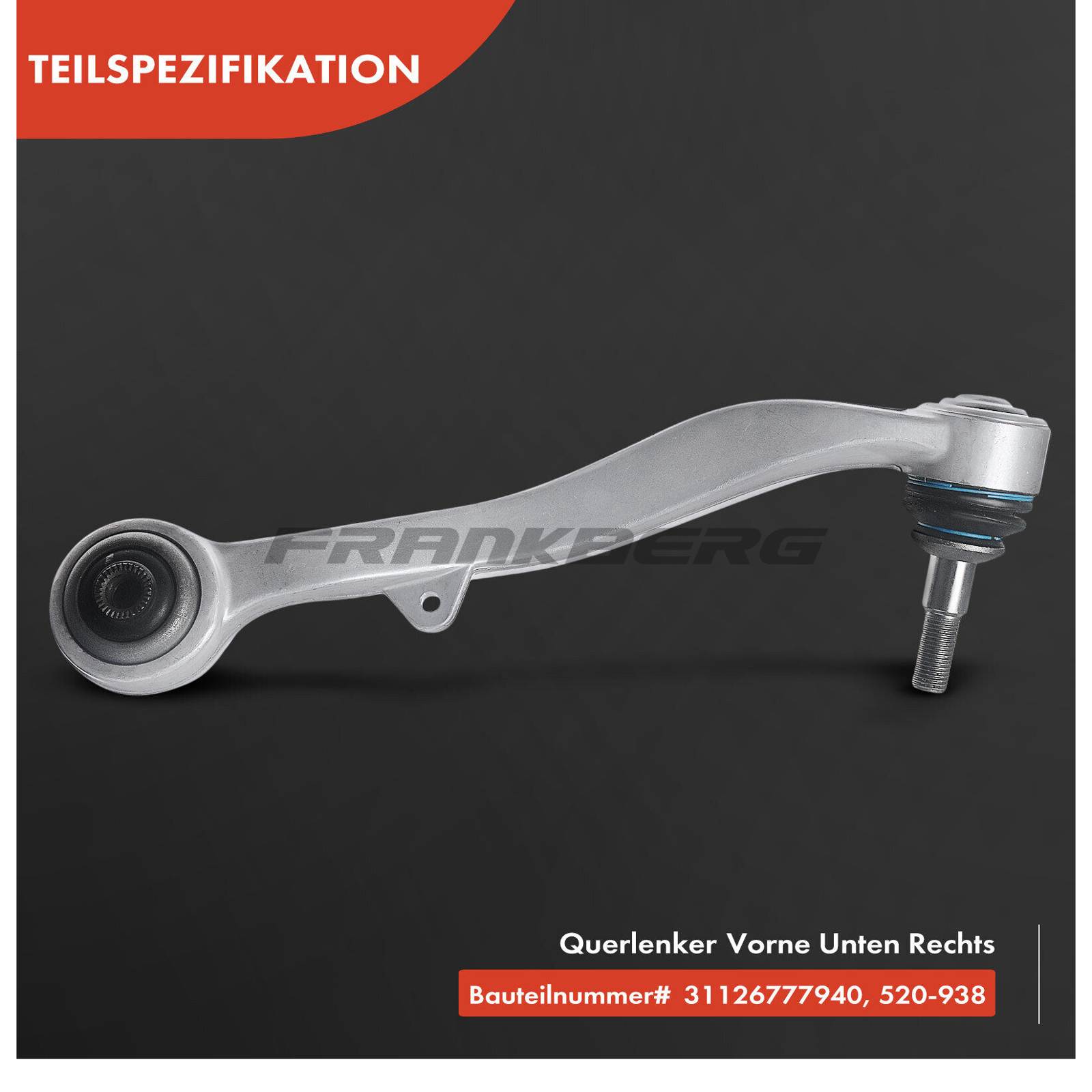 Control/Trailing Arm, wheel suspension
