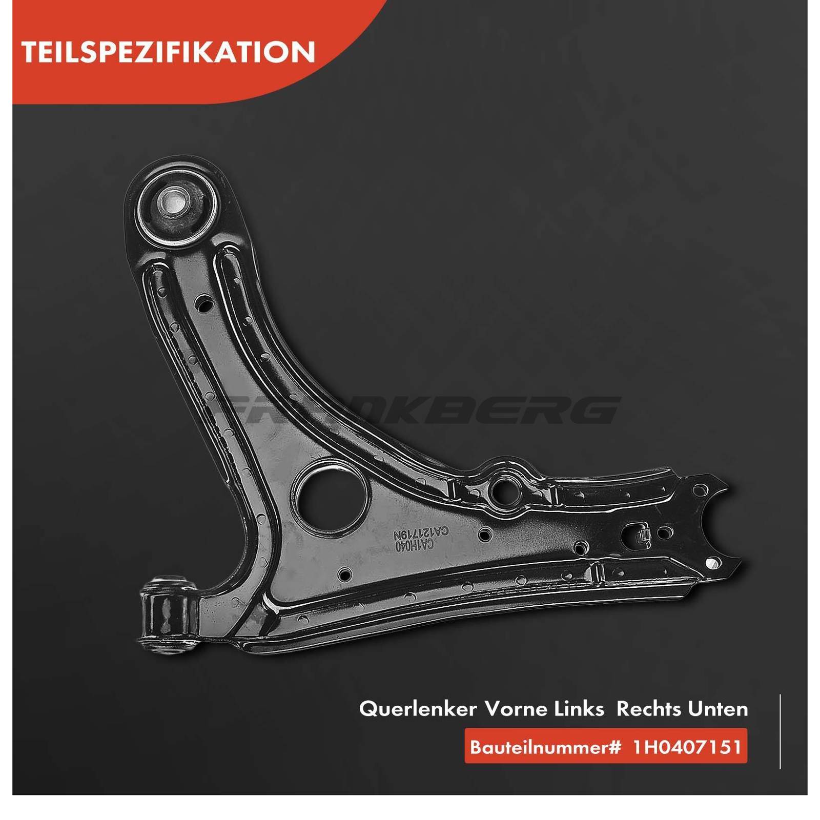 Control/Trailing Arm, wheel suspension