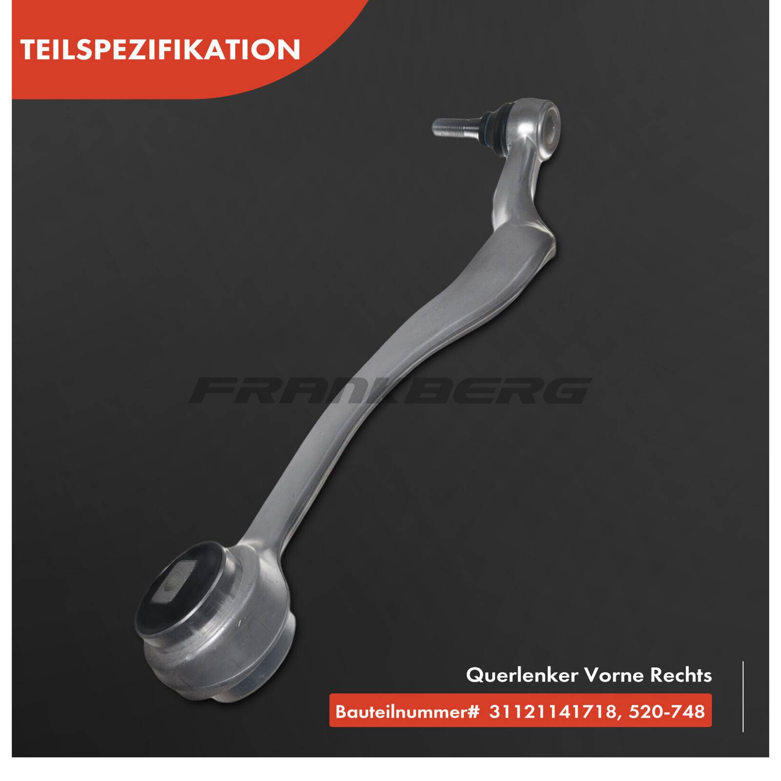 Control/Trailing Arm, wheel suspension