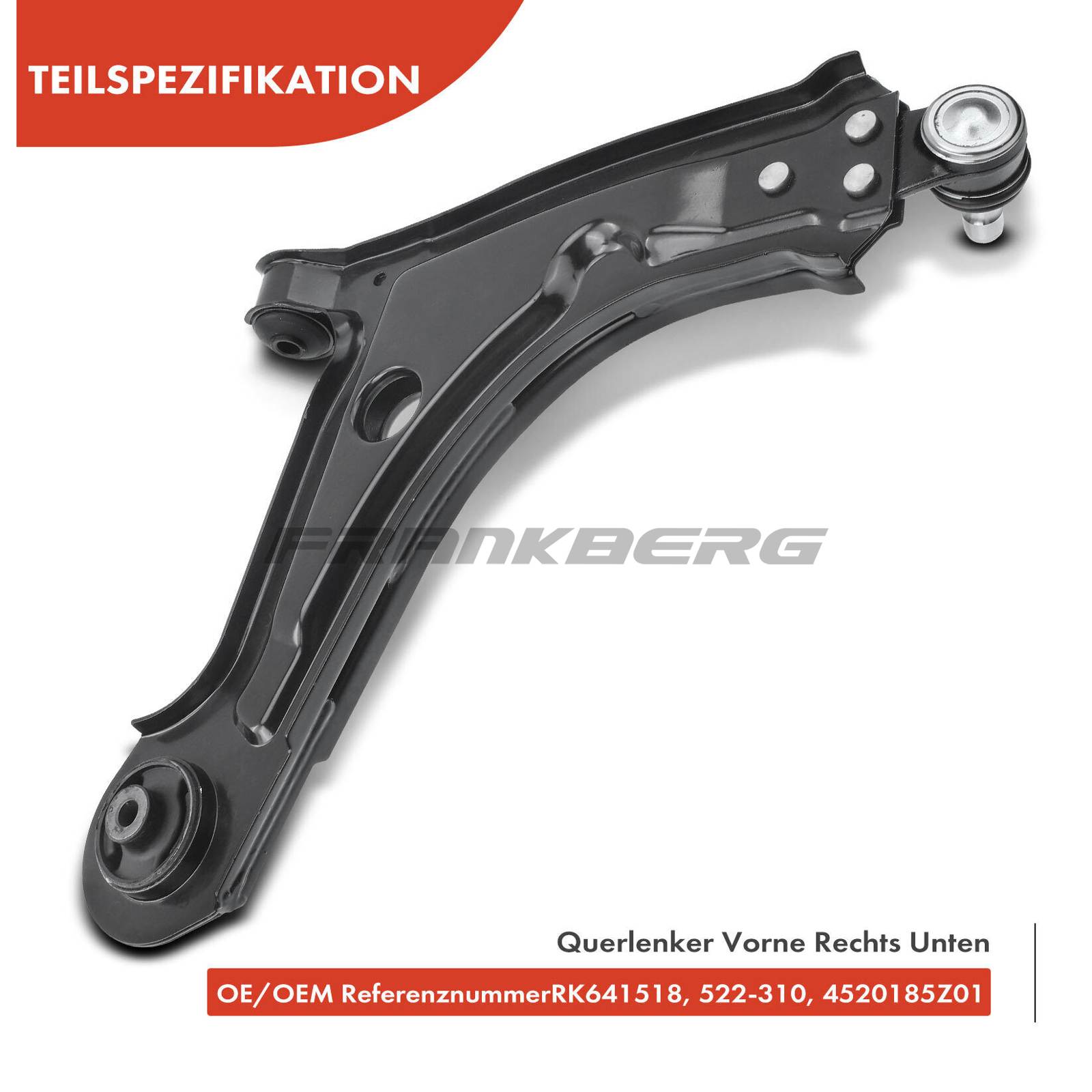 Control/Trailing Arm, wheel suspension