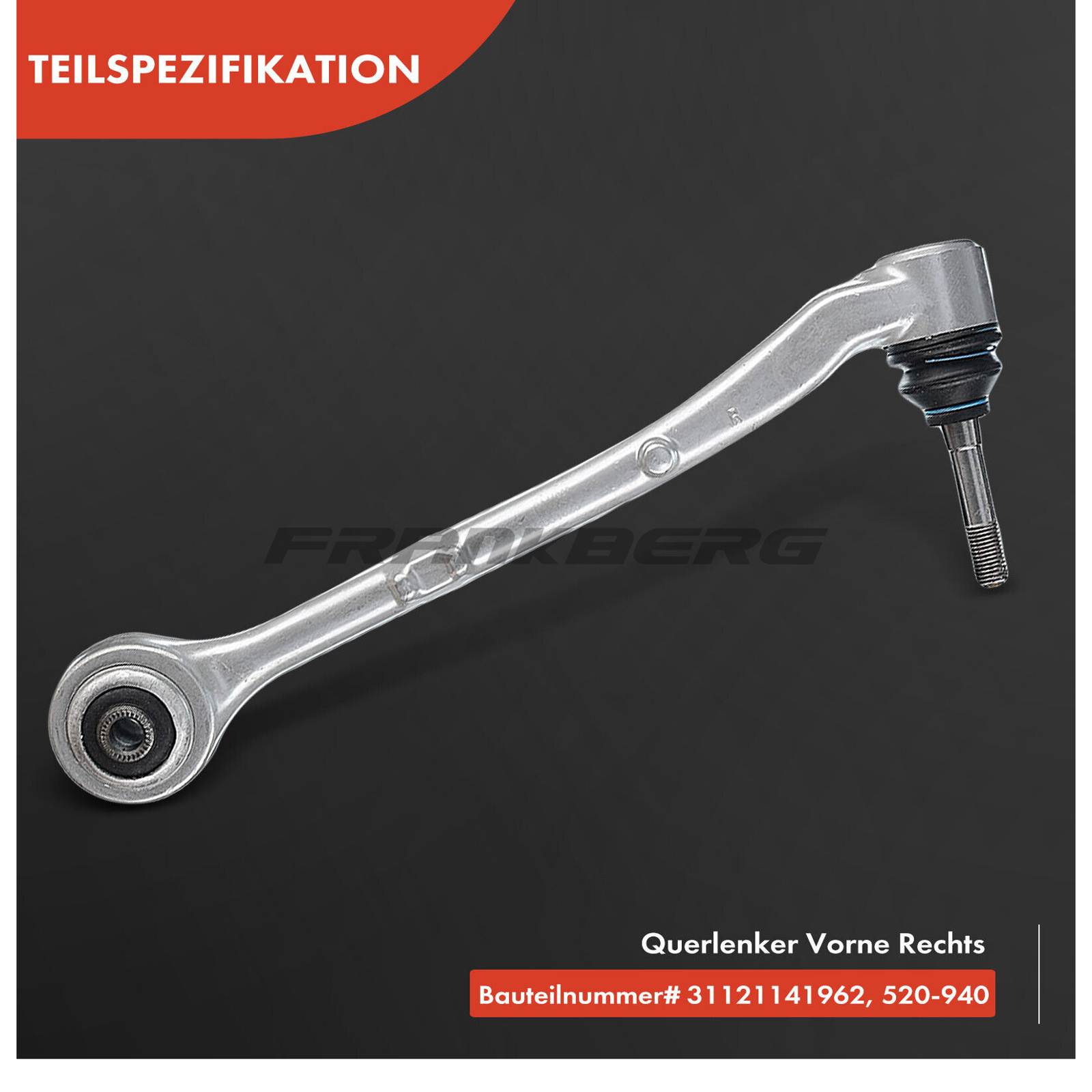 Control/Trailing Arm, wheel suspension