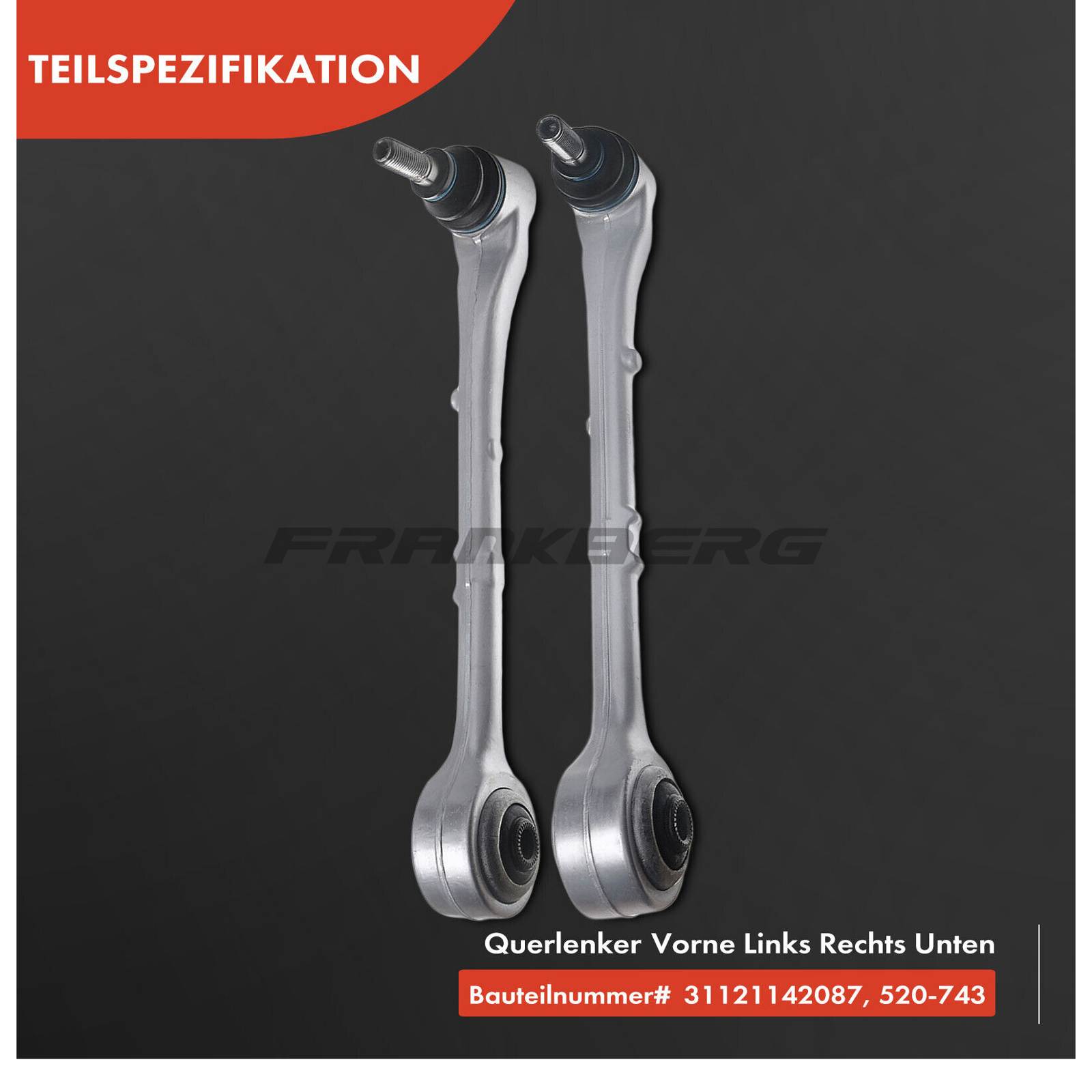 Control/Trailing Arm, wheel suspension