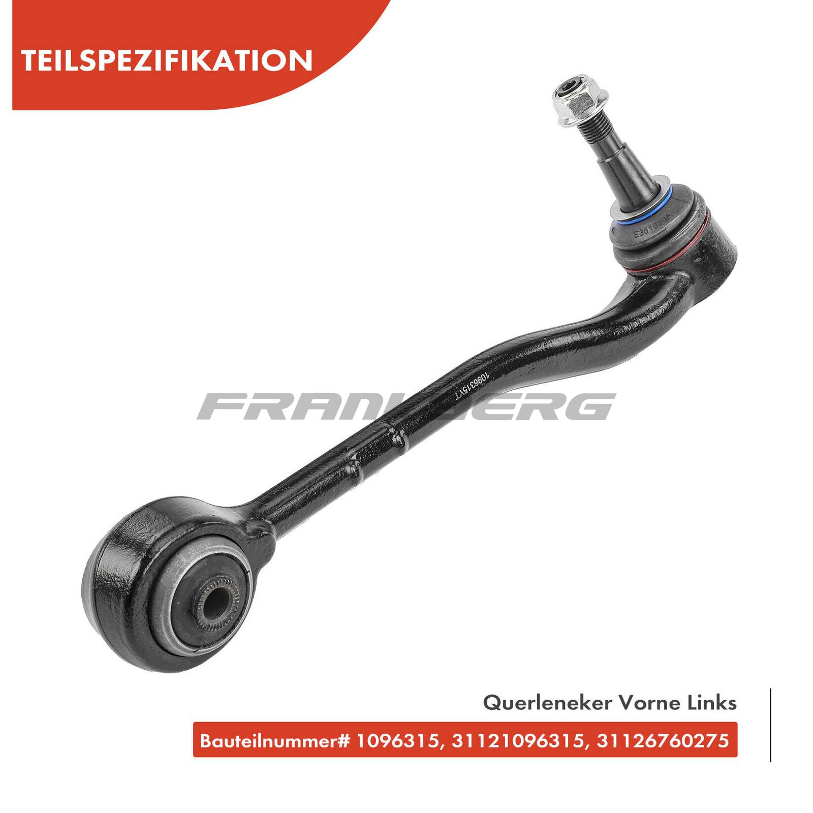 Control/Trailing Arm, wheel suspension
