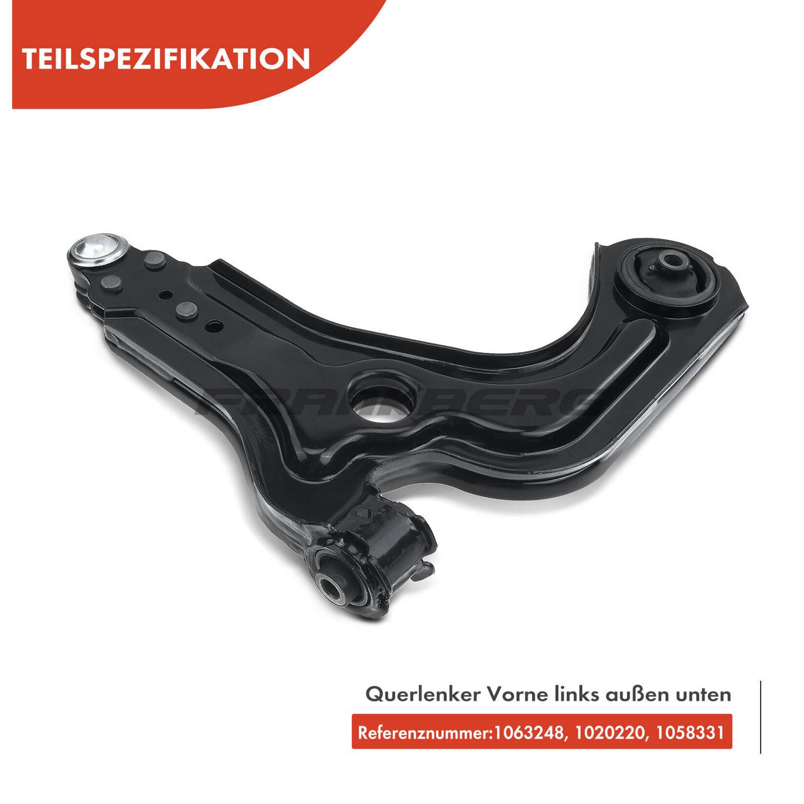 Control/Trailing Arm, wheel suspension