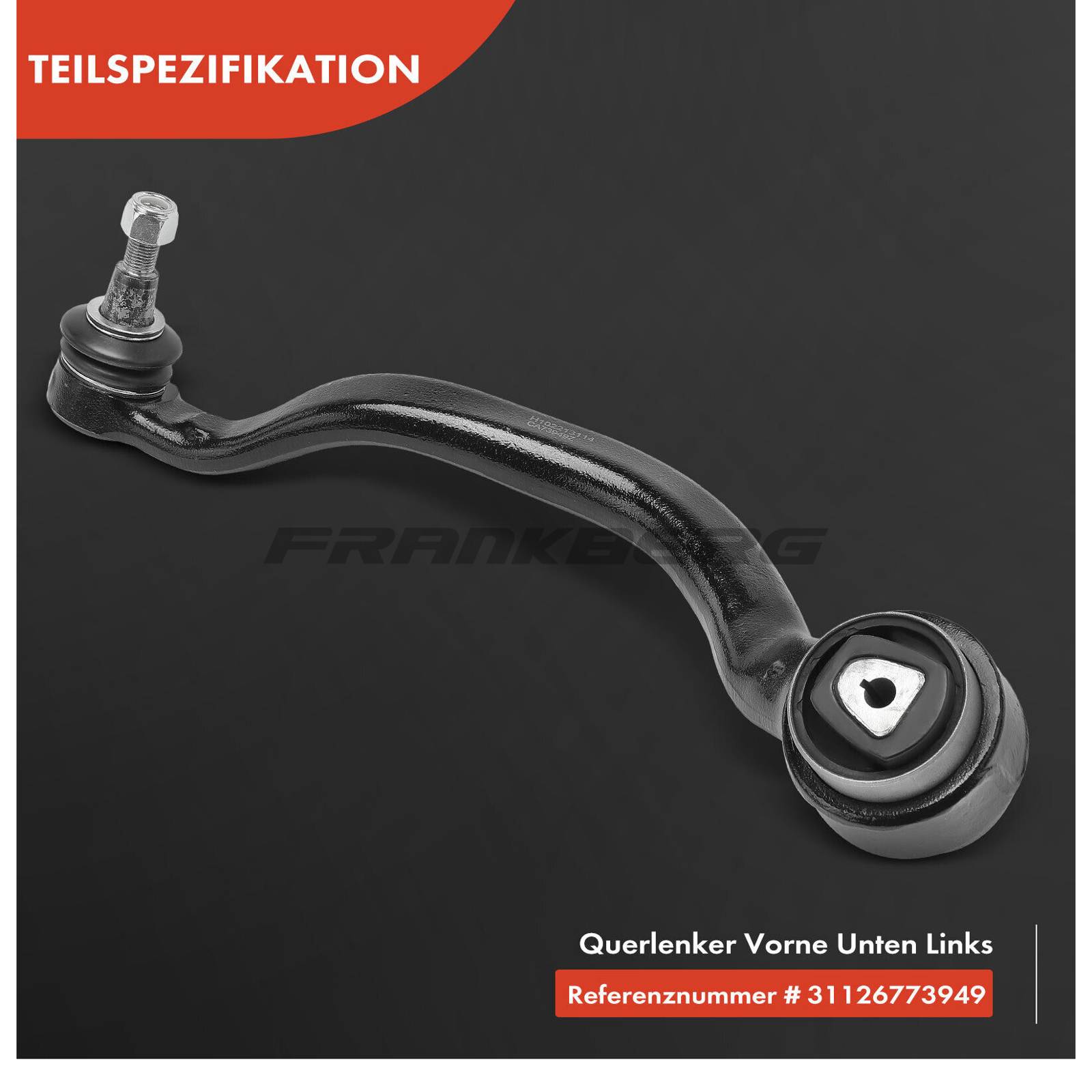 Control/Trailing Arm, wheel suspension