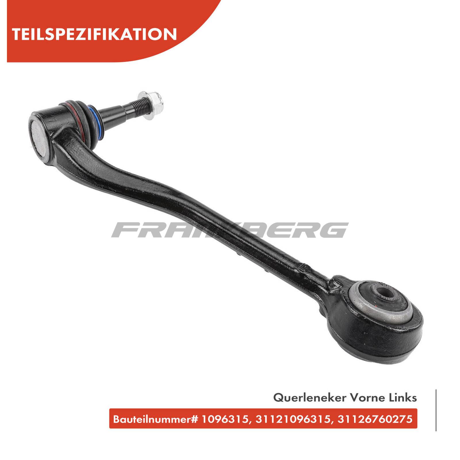 Control/Trailing Arm, wheel suspension