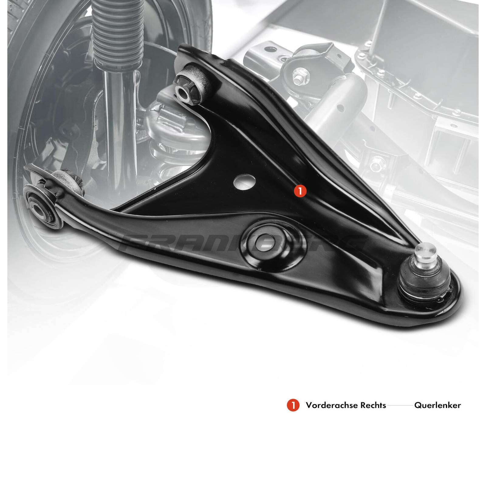 Control/Trailing Arm, wheel suspension