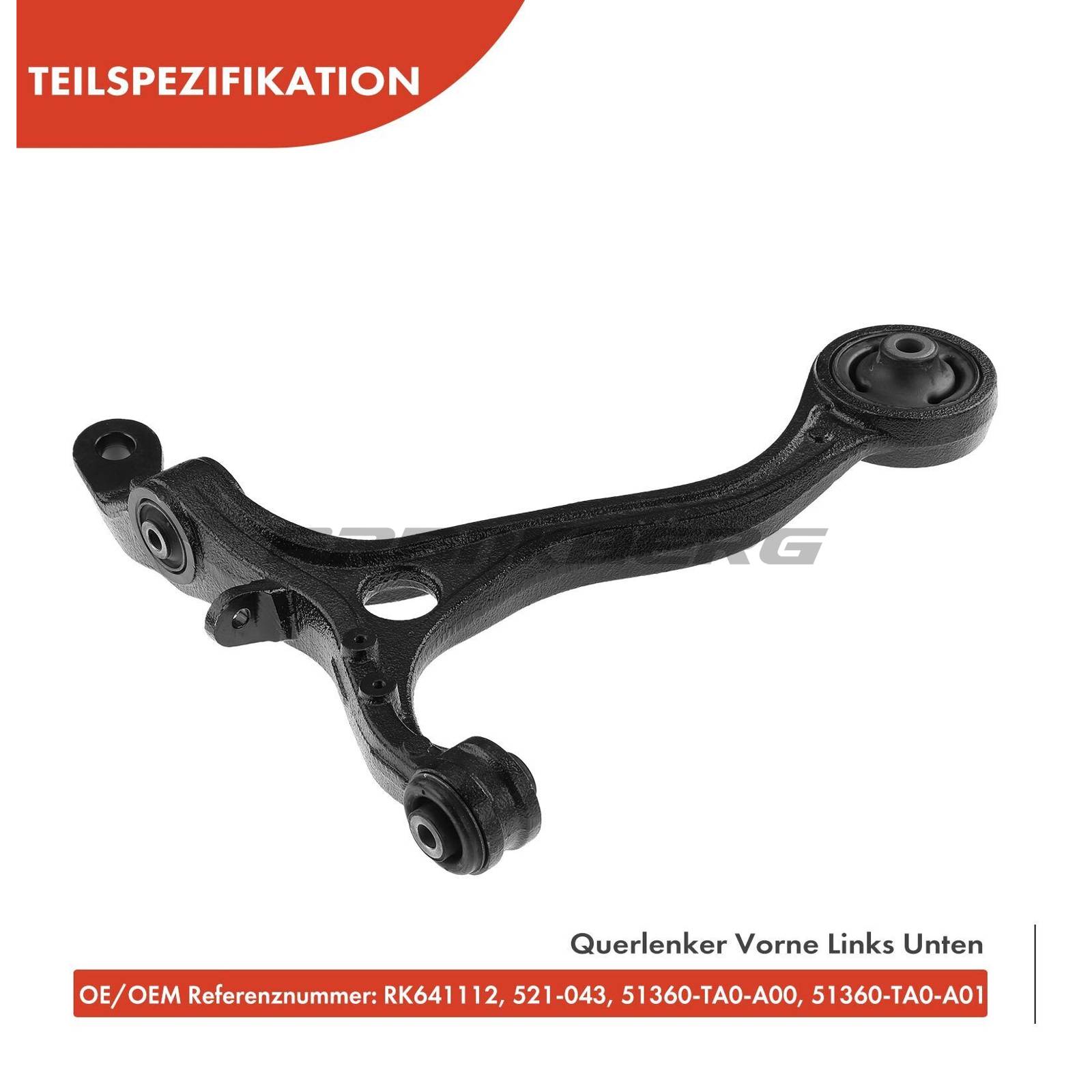 Control/Trailing Arm, wheel suspension