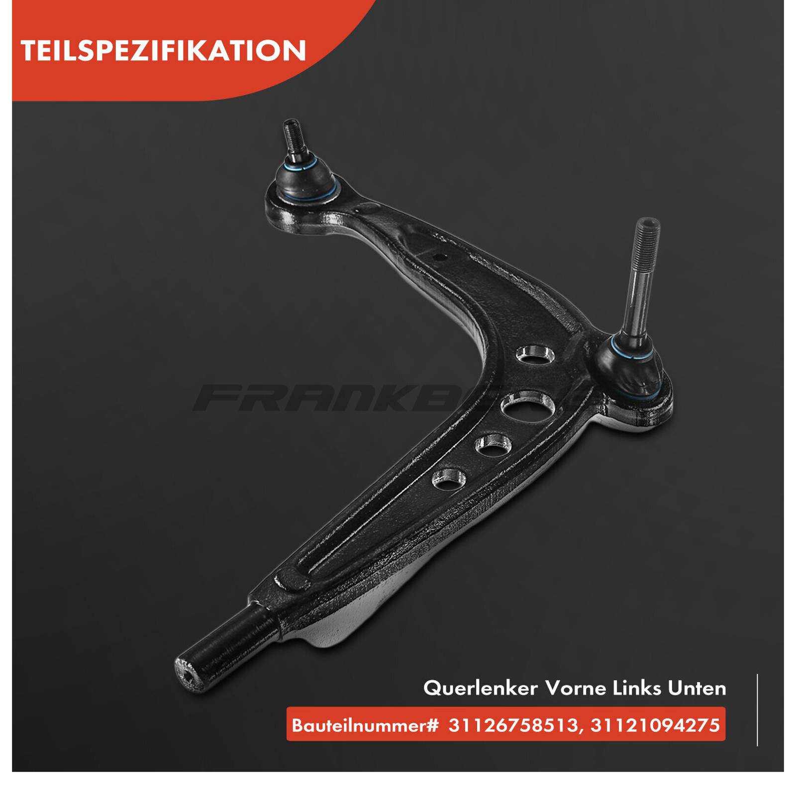 Control/Trailing Arm, wheel suspension
