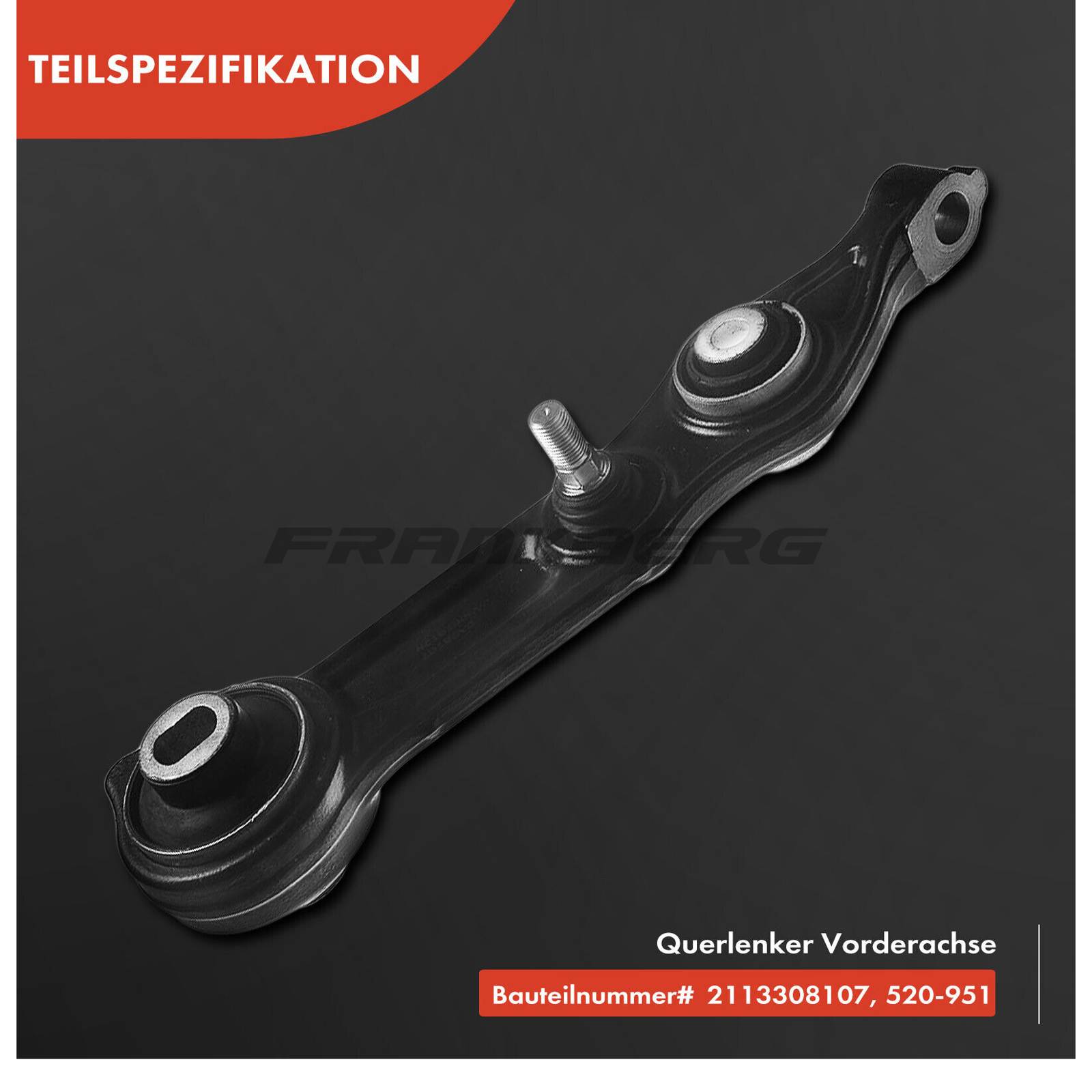 Control/Trailing Arm, wheel suspension