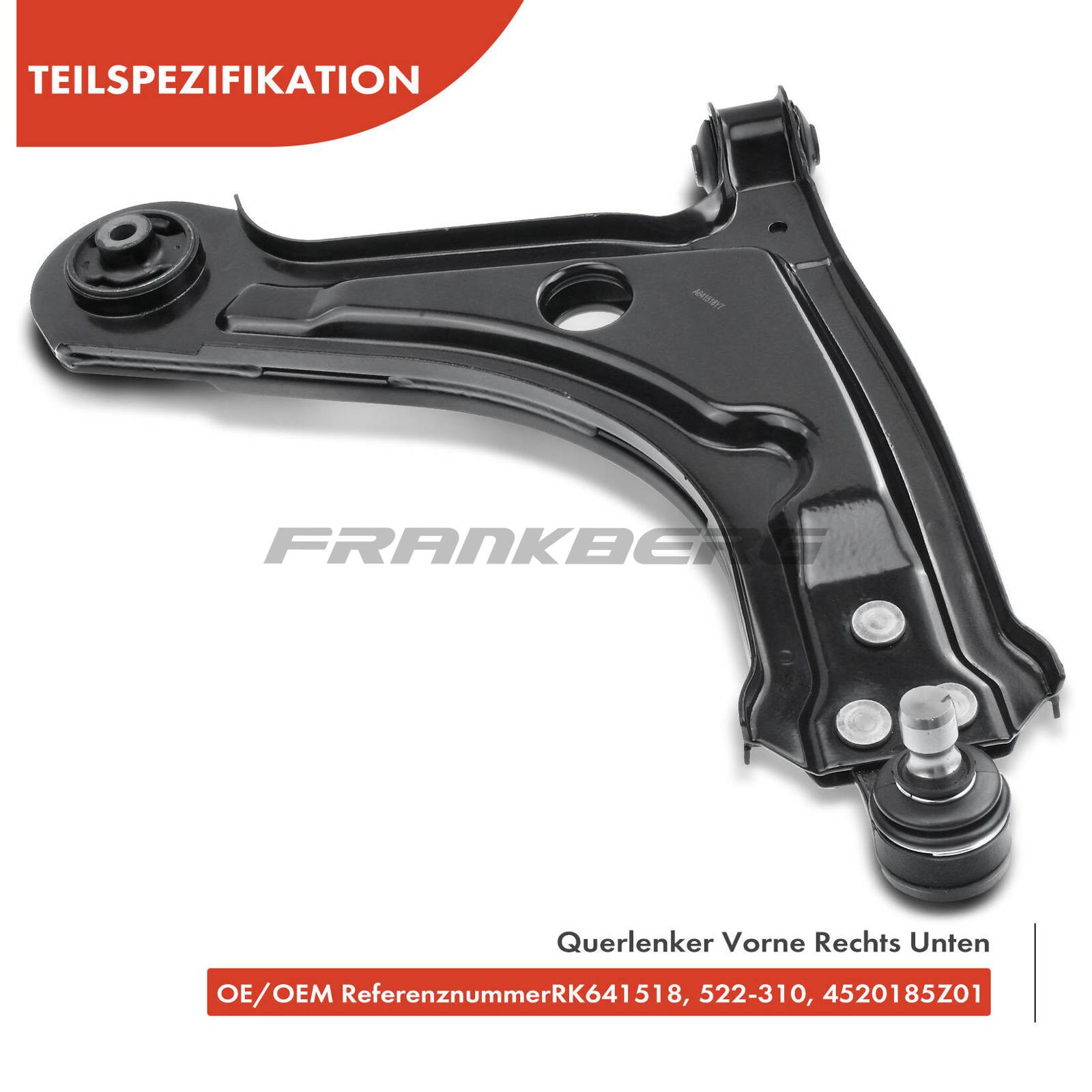 Control/Trailing Arm, wheel suspension
