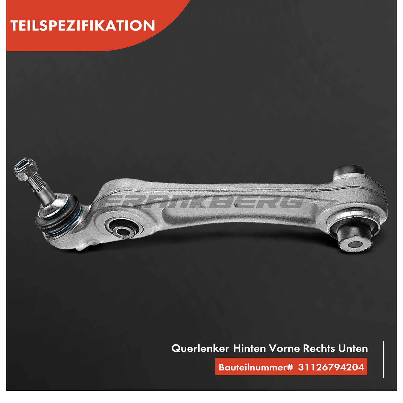 Control/Trailing Arm, wheel suspension