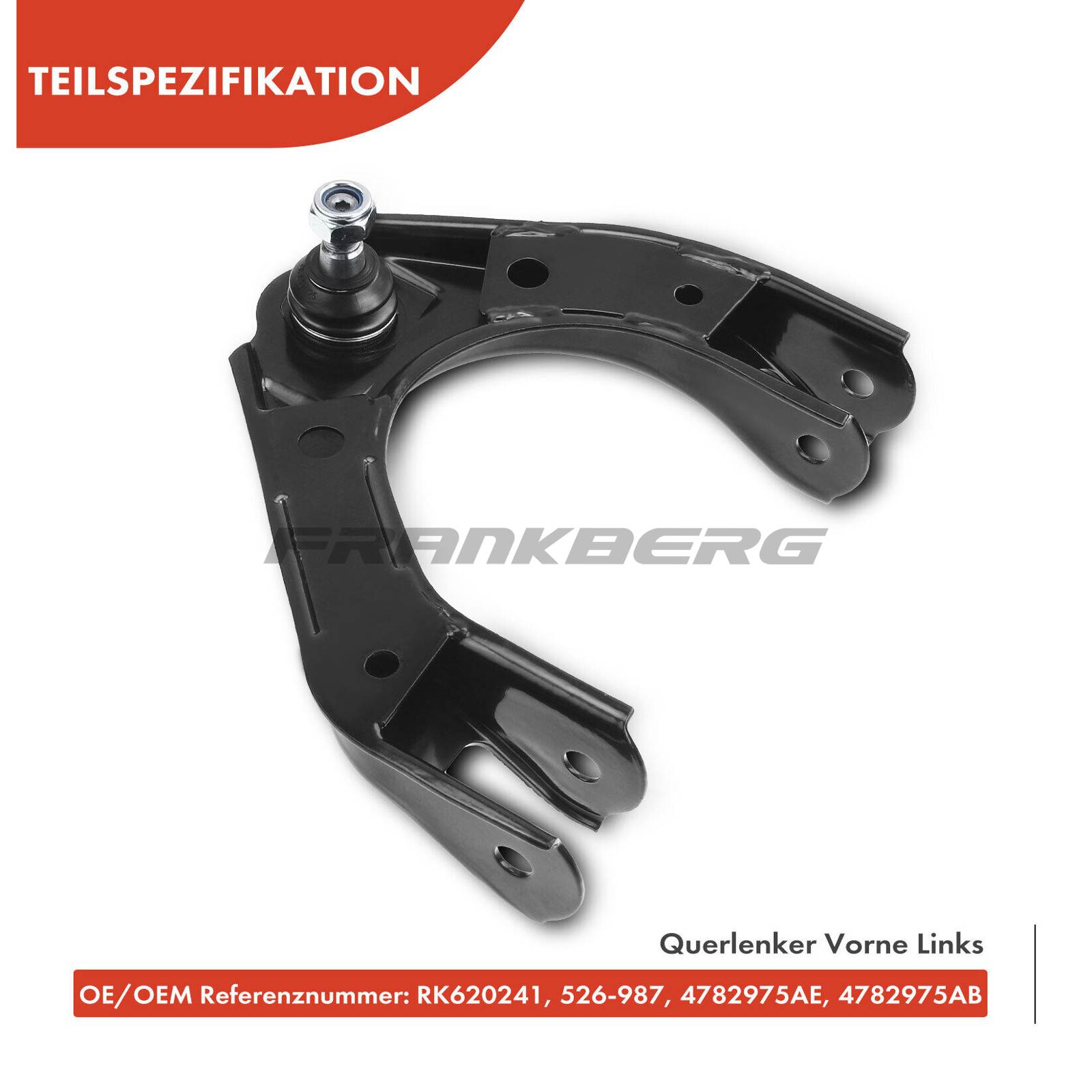 Control/Trailing Arm, wheel suspension