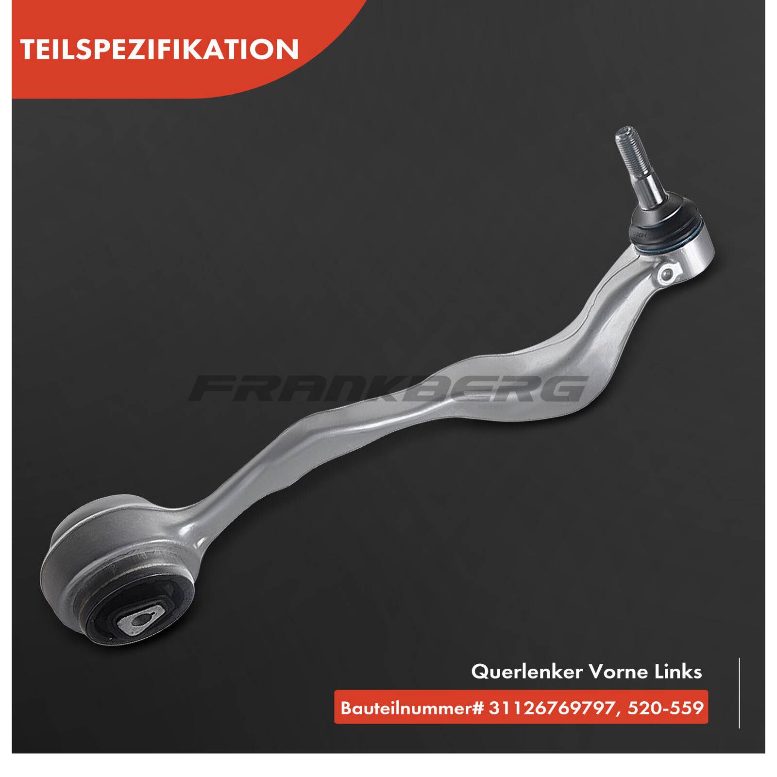 Control/Trailing Arm, wheel suspension