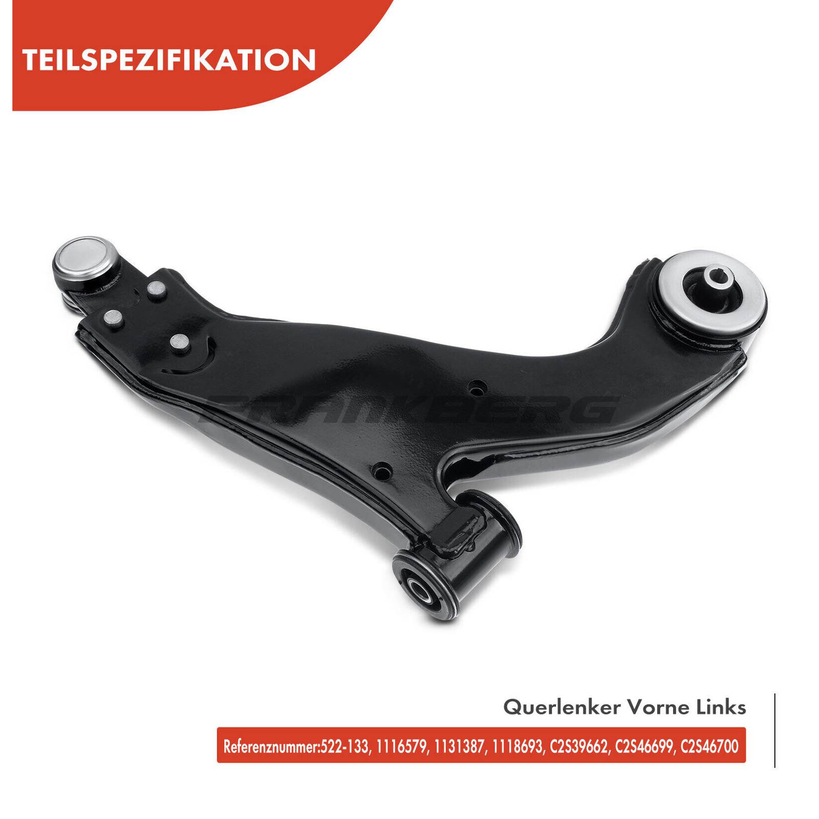 Control/Trailing Arm, wheel suspension