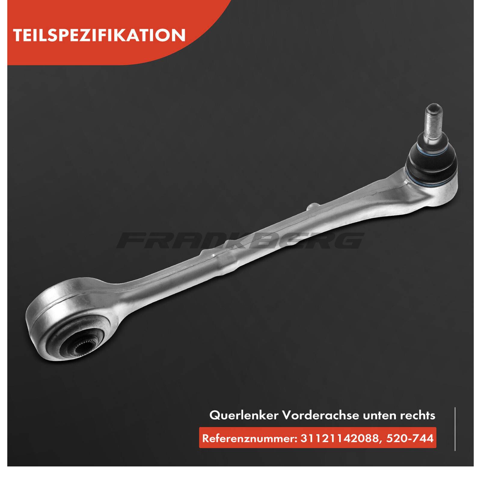 Control/Trailing Arm, wheel suspension