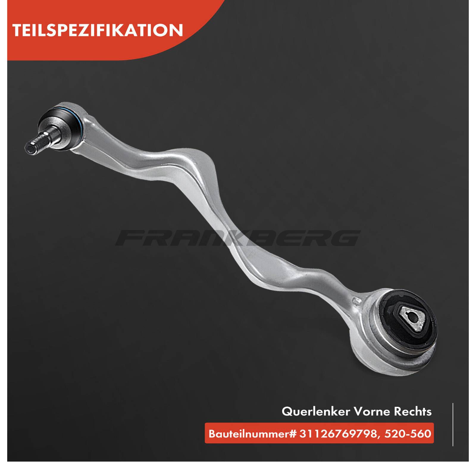 Control/Trailing Arm, wheel suspension