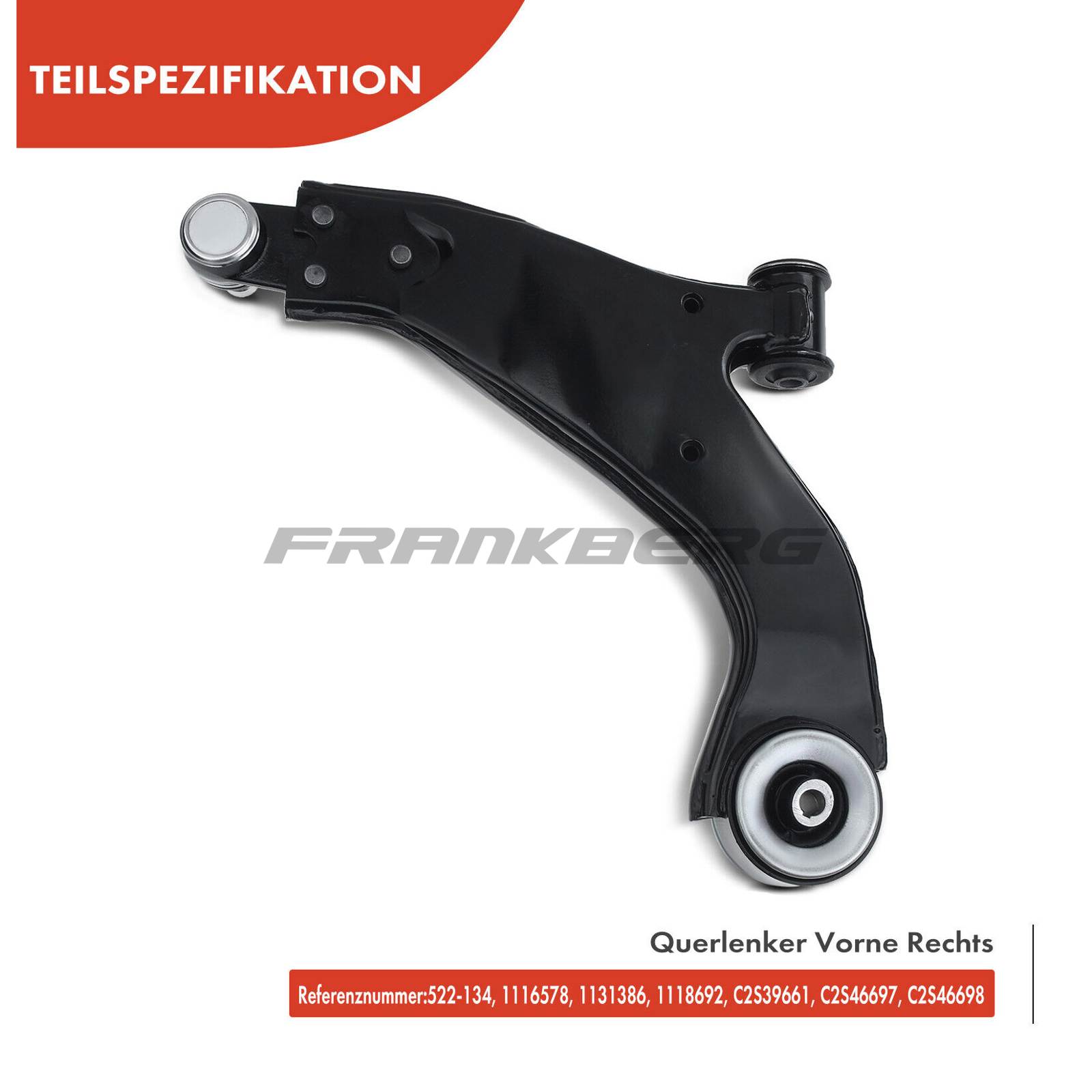 Control/Trailing Arm, wheel suspension