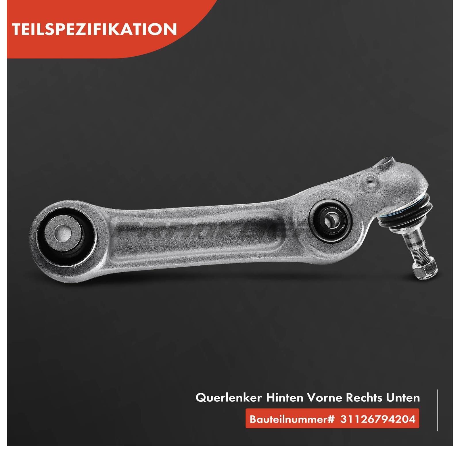 Control/Trailing Arm, wheel suspension