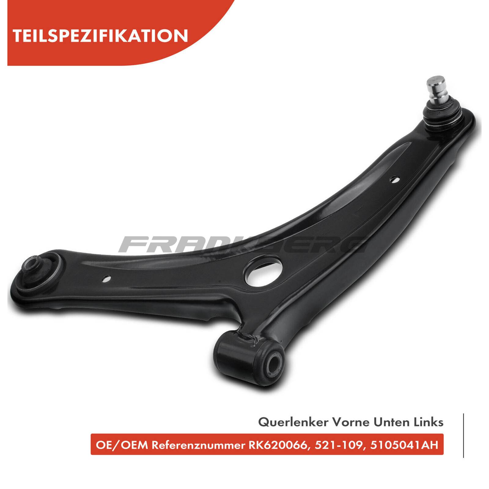 Control/Trailing Arm, wheel suspension