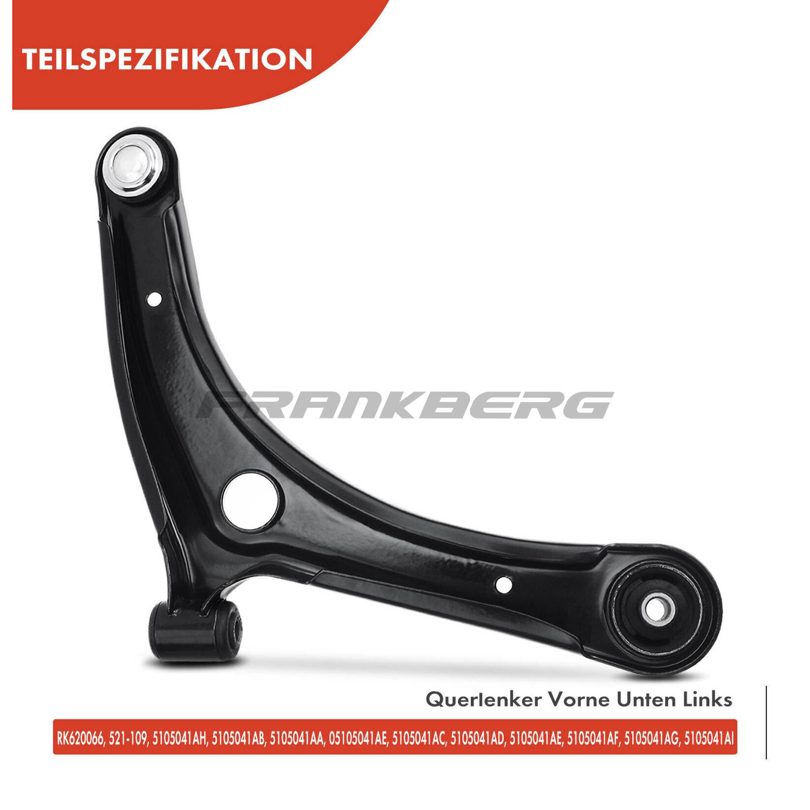 Control/Trailing Arm, wheel suspension