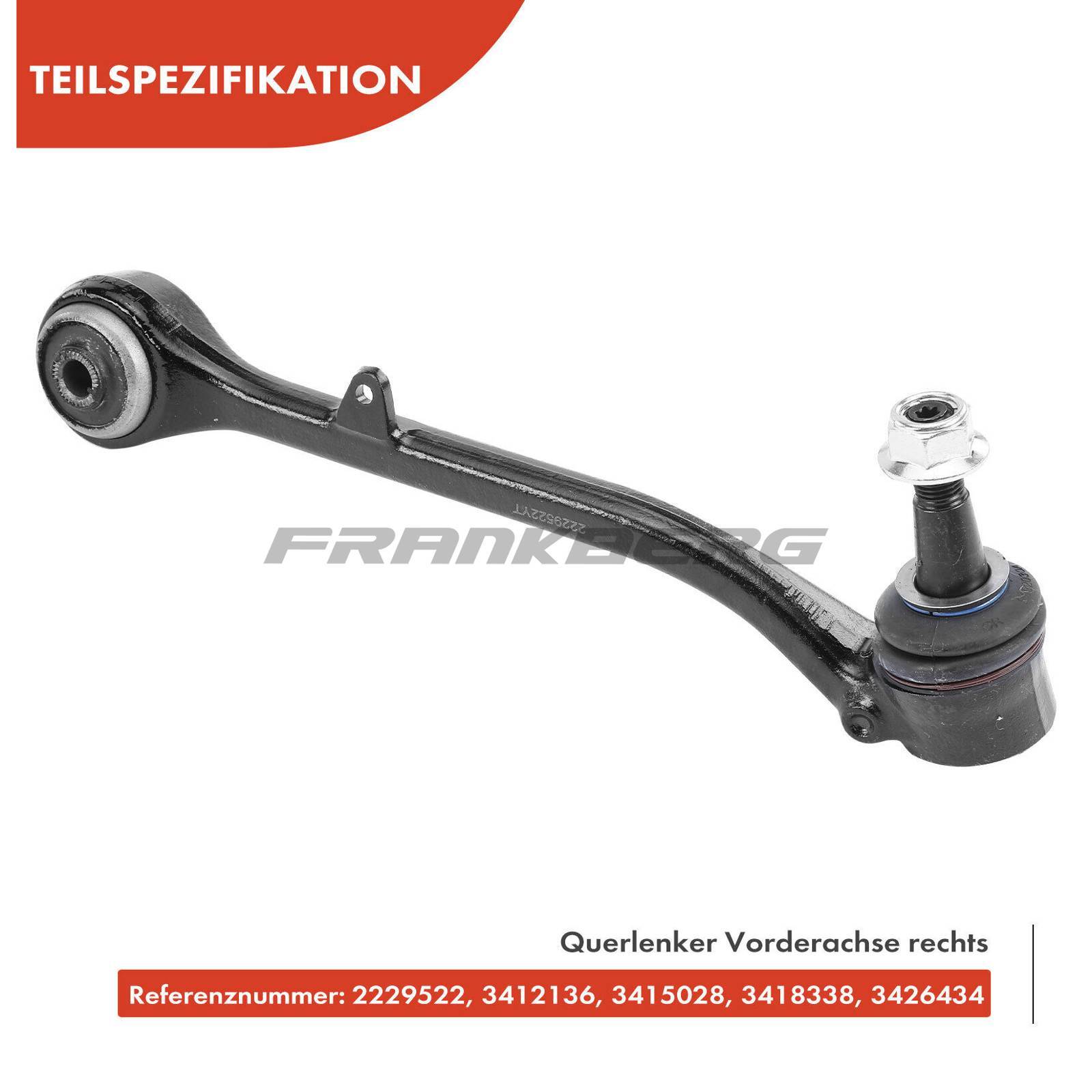 Control/Trailing Arm, wheel suspension