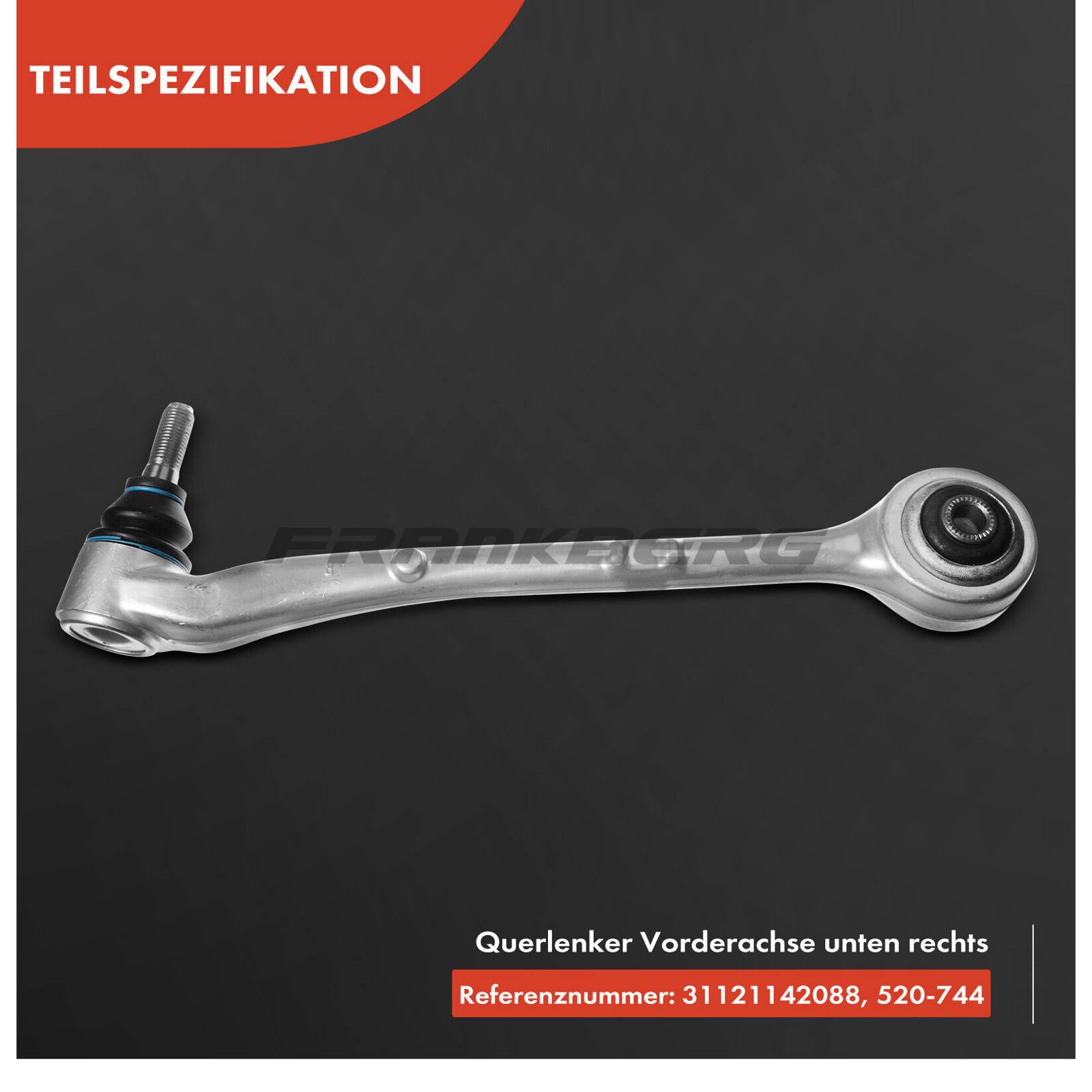 Control/Trailing Arm, wheel suspension