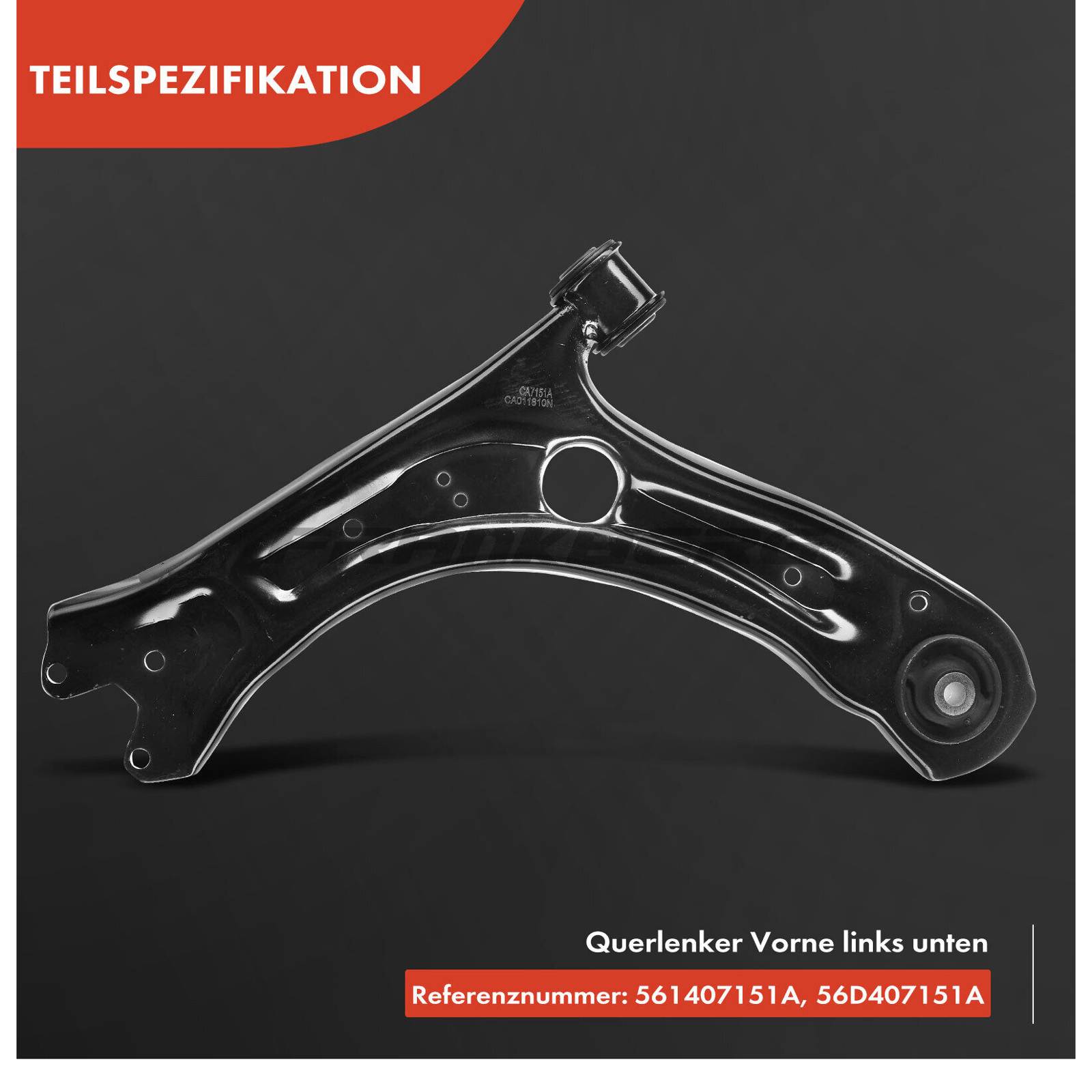 Control/Trailing Arm, wheel suspension